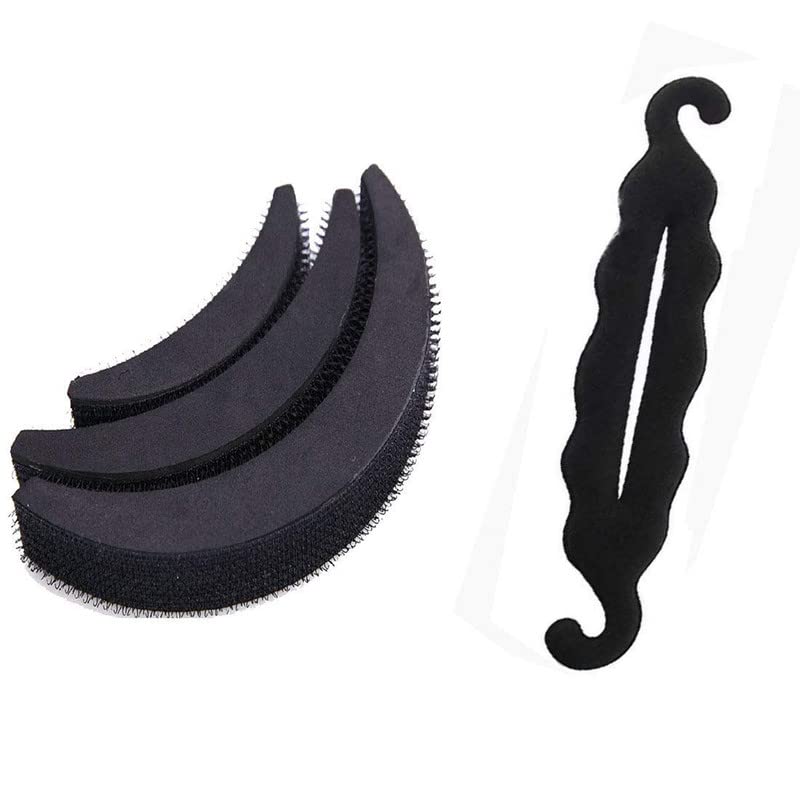Chronex 3-in-1 Banana Puff Maker with Free Juda Bun Maker - Perfect for Women's Hair Styling at Home, Salon, or Special Occasions