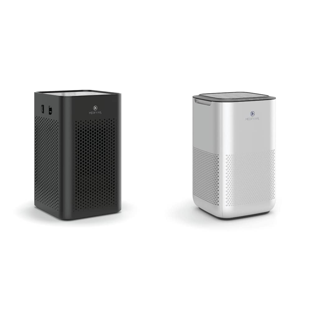 Medify MA-25 HEPA Air Purifier for Home & Office - Removes 99.9% of Dust, Pollen, Pet Dander - Covers 1000 Sq Ft - Black (1-Pack) | Perfect for Allergies, Asthma & Smoke Relief in Bedrooms, Living Rooms & Workspaces