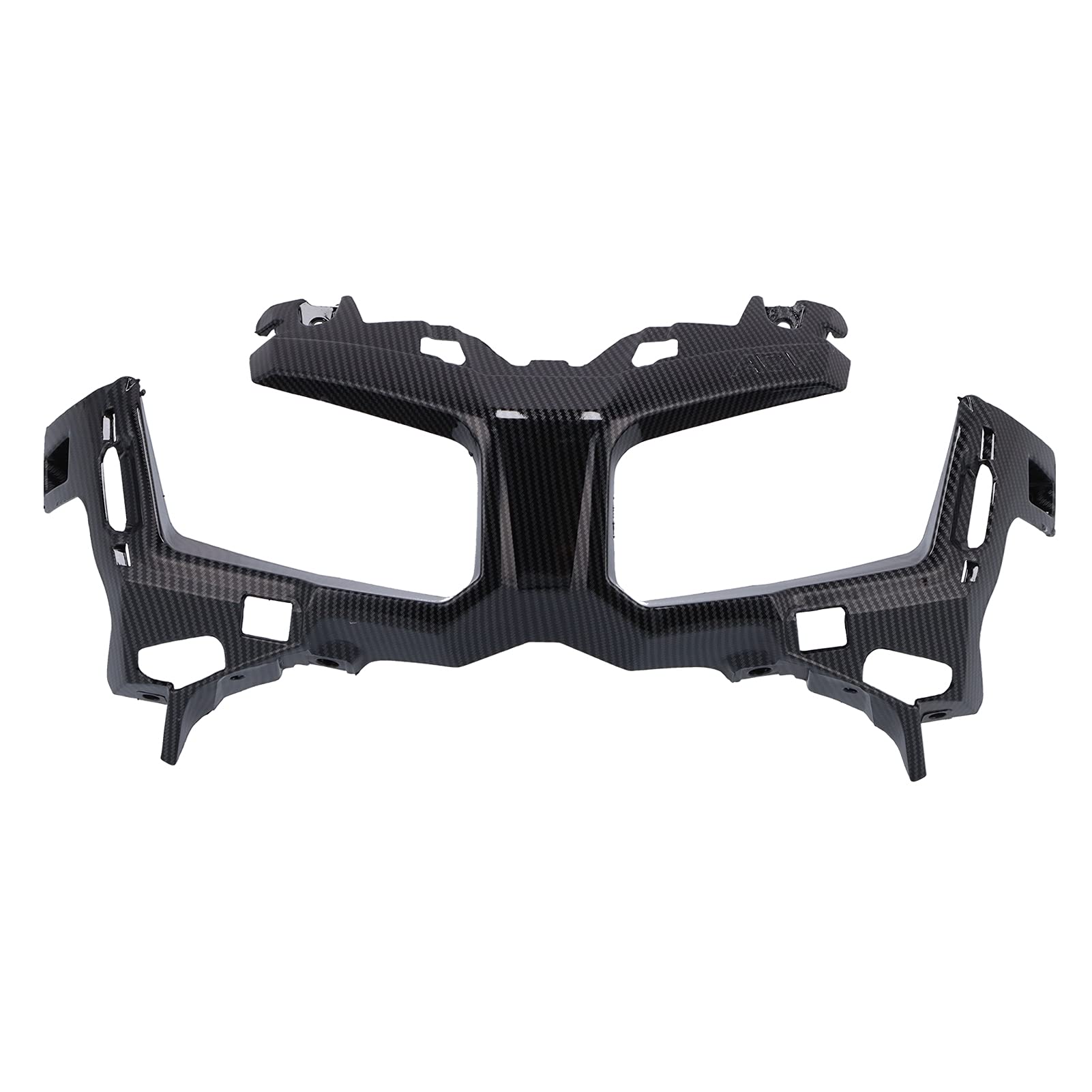 Fydun Carbon Fiber Style Motorcycle Fairing Cowl - Black Headlight Trim Guard for Honda ADV150 2019-2020 | Durable Protection & Stylish Upgrade for Adventure Riding