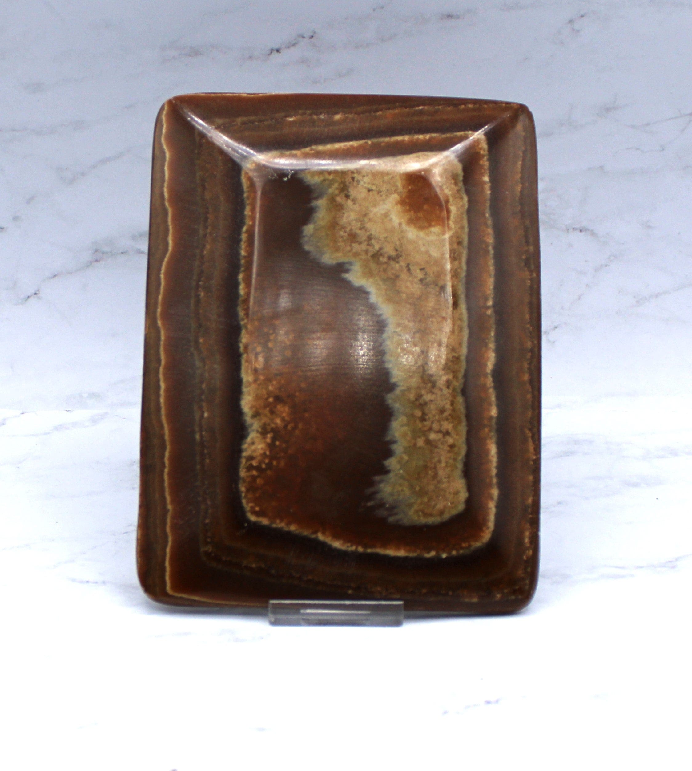 Premium Aragonite Dish - 4 Inch Natural Crystal Decor for Home, Office & Feng Shui - Perfect for Jewelry Display, Meditation & Healing Crystals