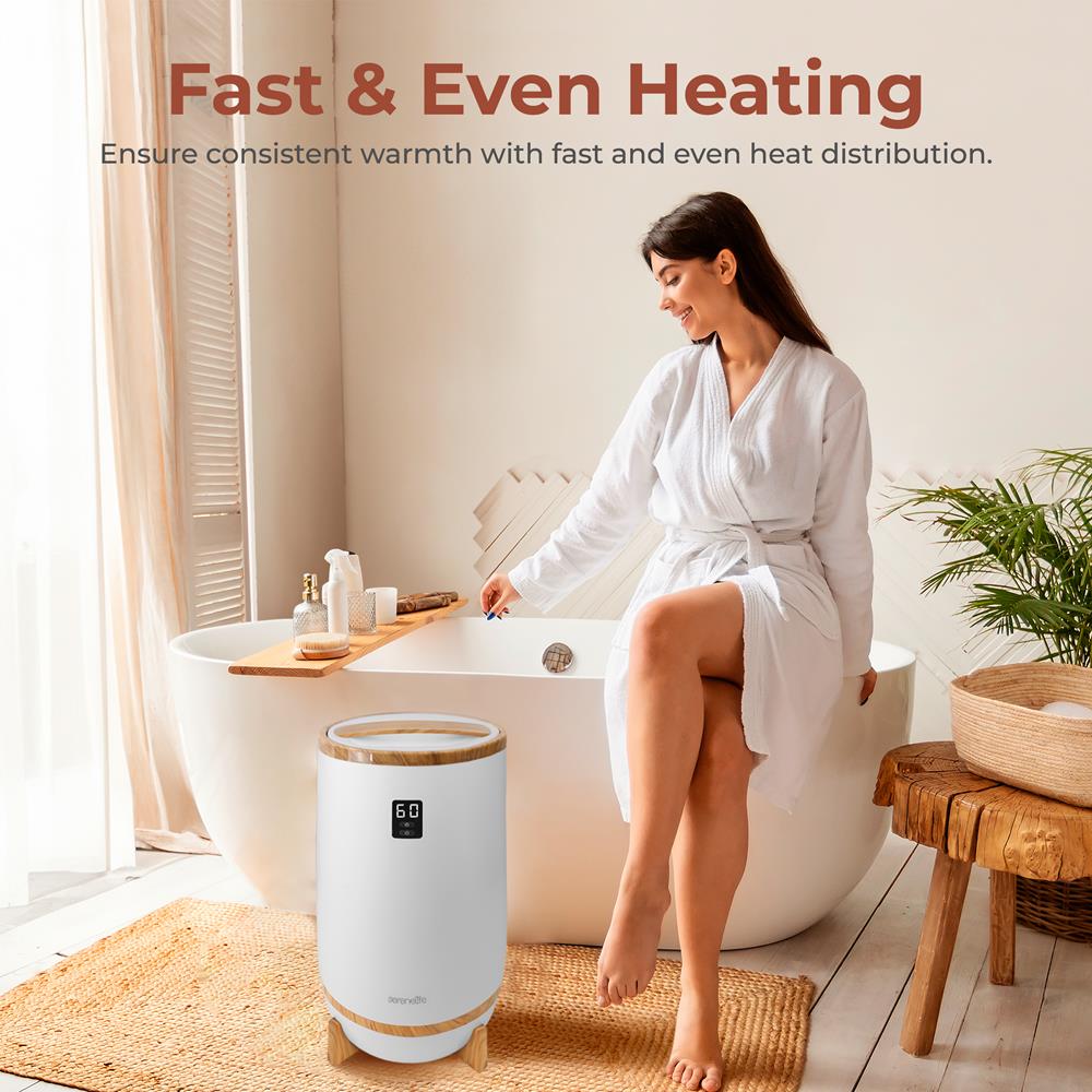 Premium Luxury Towel Warmer - Soft & Fluffy Heated Towels for Spa, Bathroom & Home Relaxation - Fast Heating & Energy Efficient - Perfect for Gifts & Self-Care