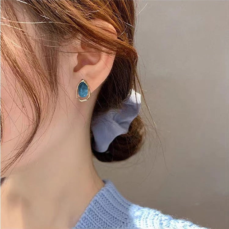 Dainty Mini Teardrop Stud Earrings for Women - HE6199 | Hypoallergenic Cubic Zirconia Earrings for Everyday Wear, Date Night & Special Occasions