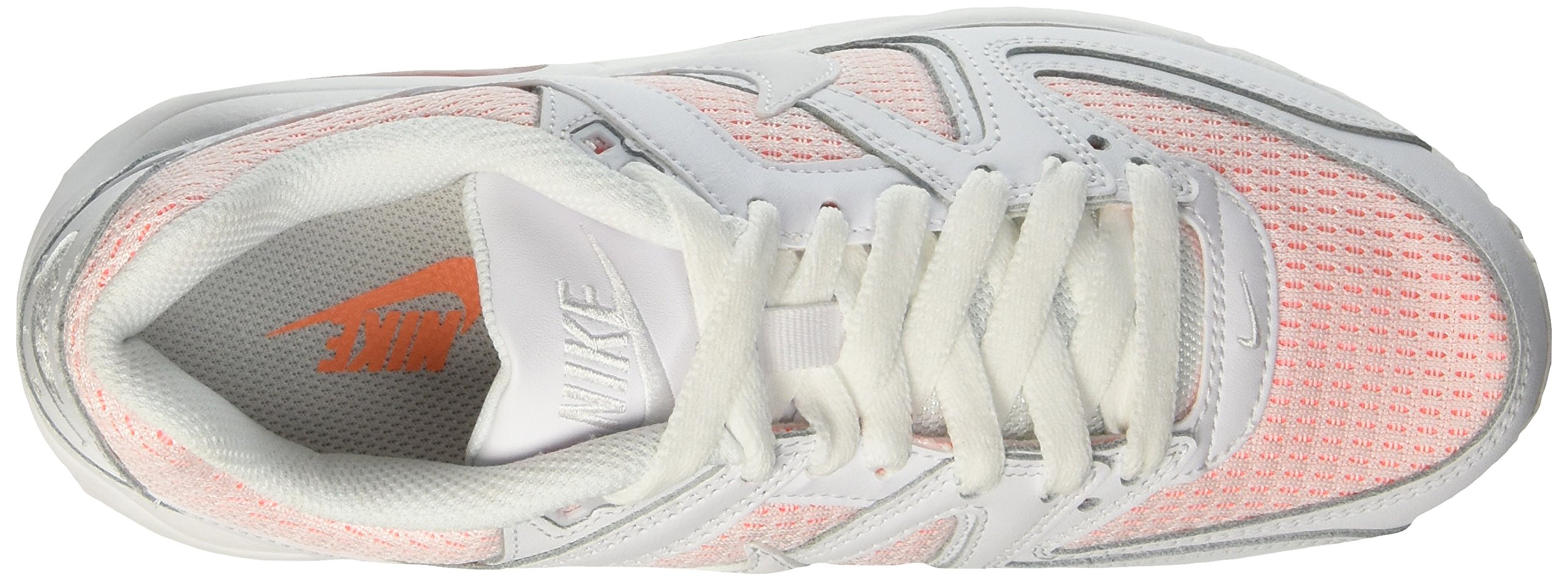 Nike Women's Air Max Command Running Shoes - White/White/Bright Mango - Size 38.5 EU - Lightweight Comfort for Jogging, Gym & Casual Wear