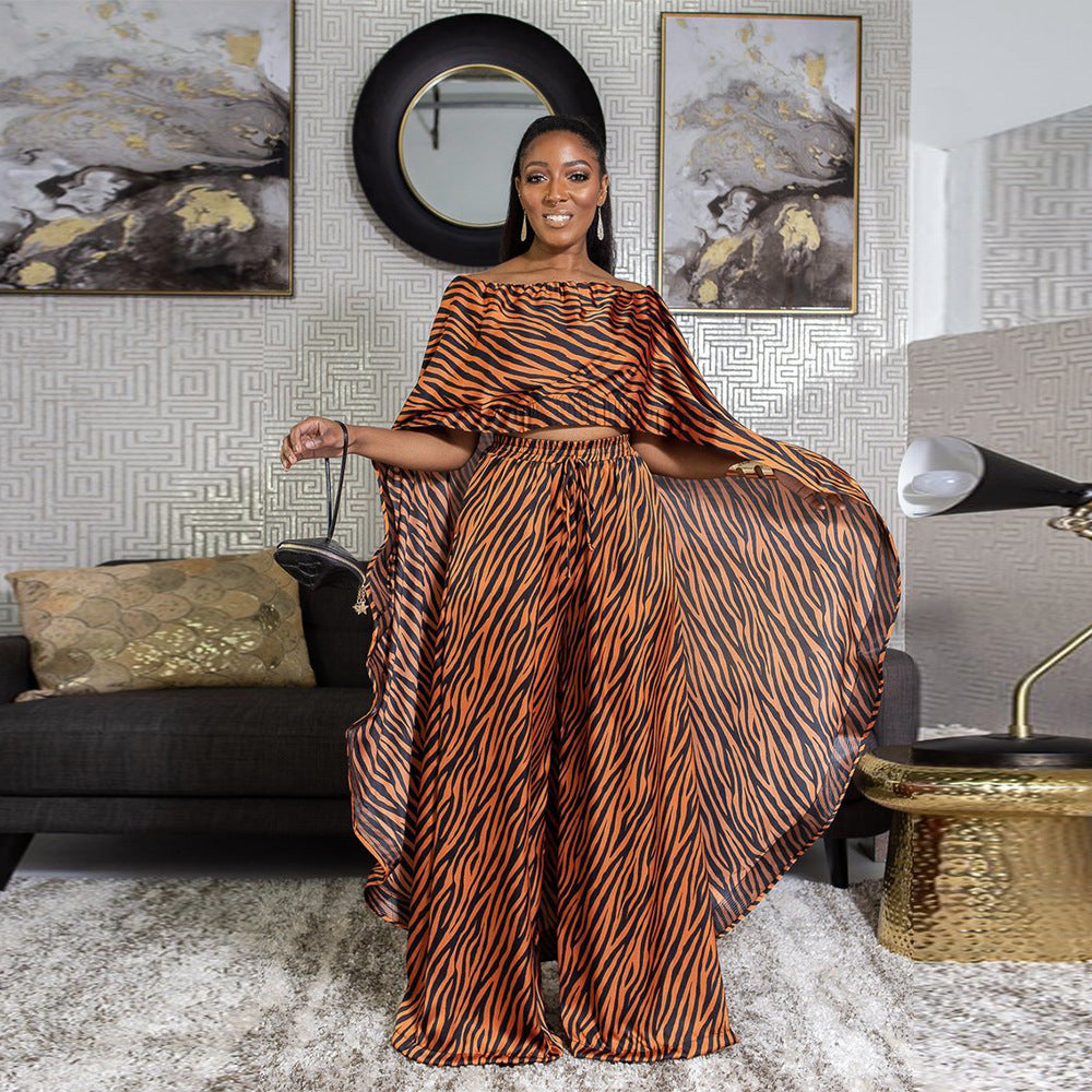 2 Piece African Dashiki Outfit for Women - Stylish Long Top & Wide Pants Set - Plus Size African Print Party Wear - Perfect for Cultural Events, Weddings & Festive Occasions