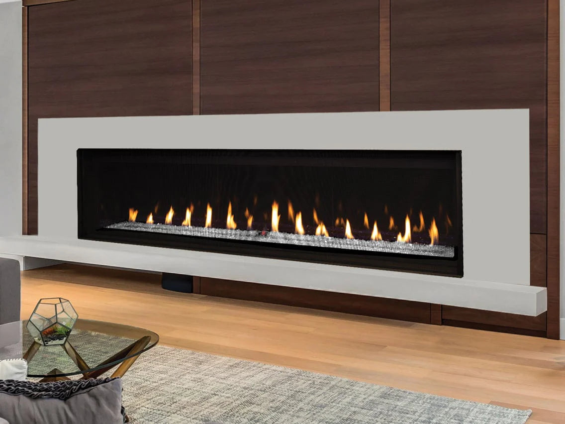 DRL6060 60-Inch Linear Contemporary Direct Vent Natural Gas Fireplace - Modern Heating for Living Rooms, Bedrooms & Patios