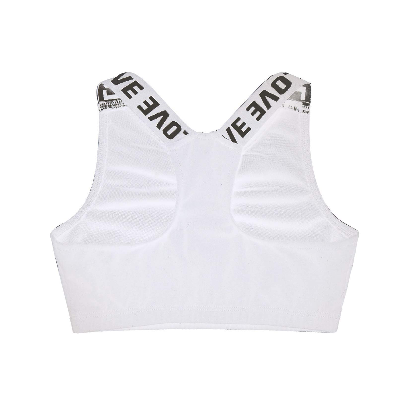 Moily Big Girls Racerback Padded Sports Bra - 2 Pack Workout Crop Top for Gymnastics, Dance, Yoga & Athletic Activities | Breathable Support for Teens & Active Girls