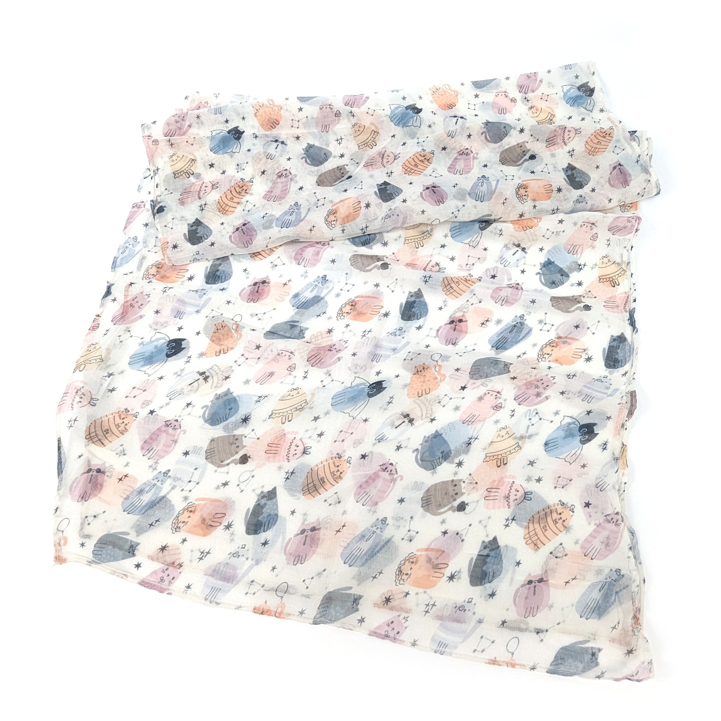 Creative Cat Scarf (50x180cm) - Soft & Stylish Feline-Themed Fashion Accessory for Cat Lovers - Perfect for Winter, Cosplay, and Gift Giving