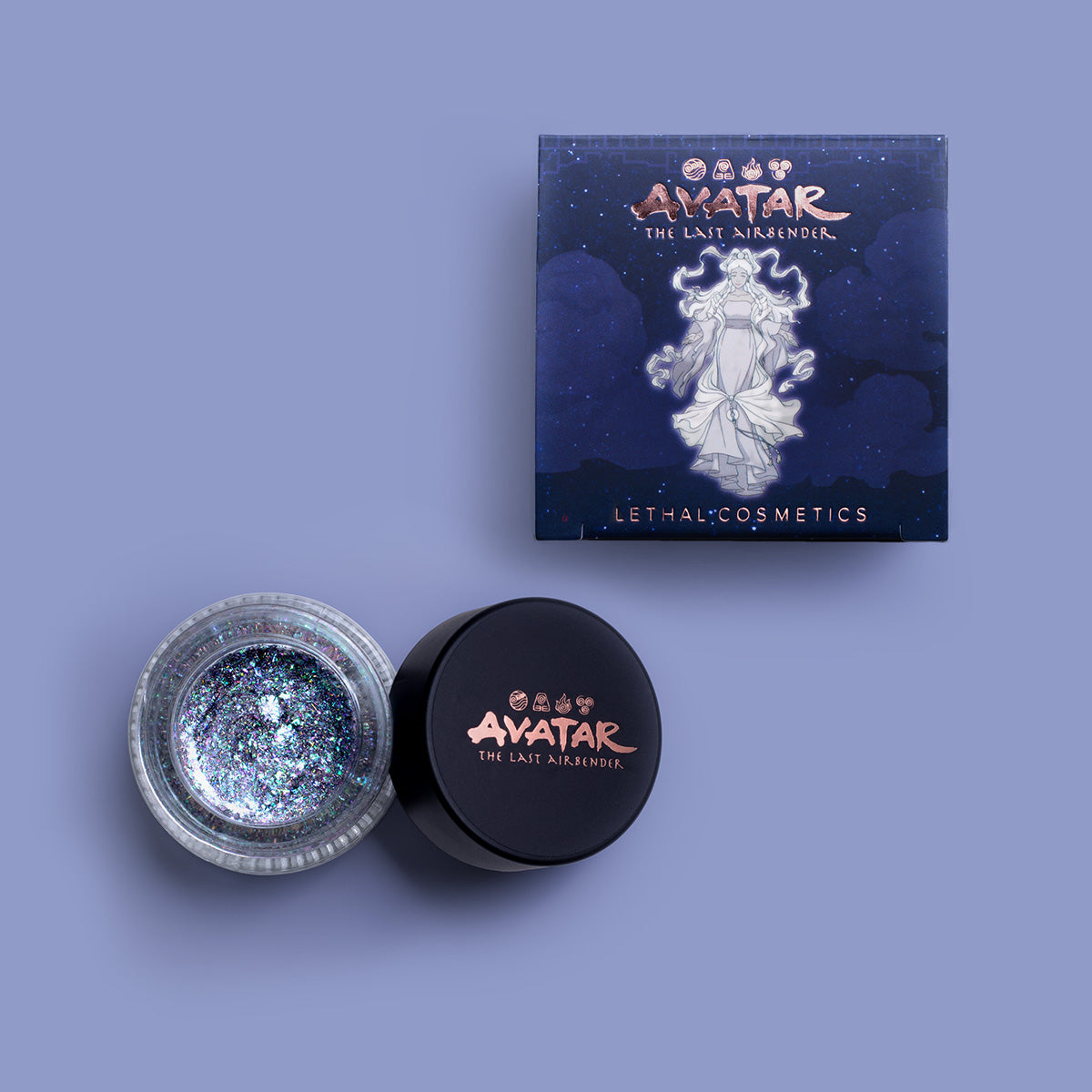 Avatar the Last Airbender Inspired Yue Glitter Gel - Shimmery Cosmetic Body Glitter for Cosplay, Halloween, and Festival Makeup | Perfect for Themed Parties and Costume Events