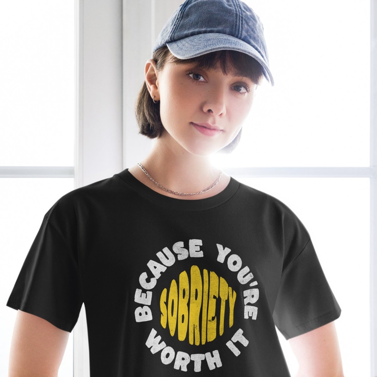 Stylish Sobriety Crop Top - Trendy Chic Women's T-Shirt for Casual Wear & Night Out | Perfect for Parties, Dates & Everyday Fashion