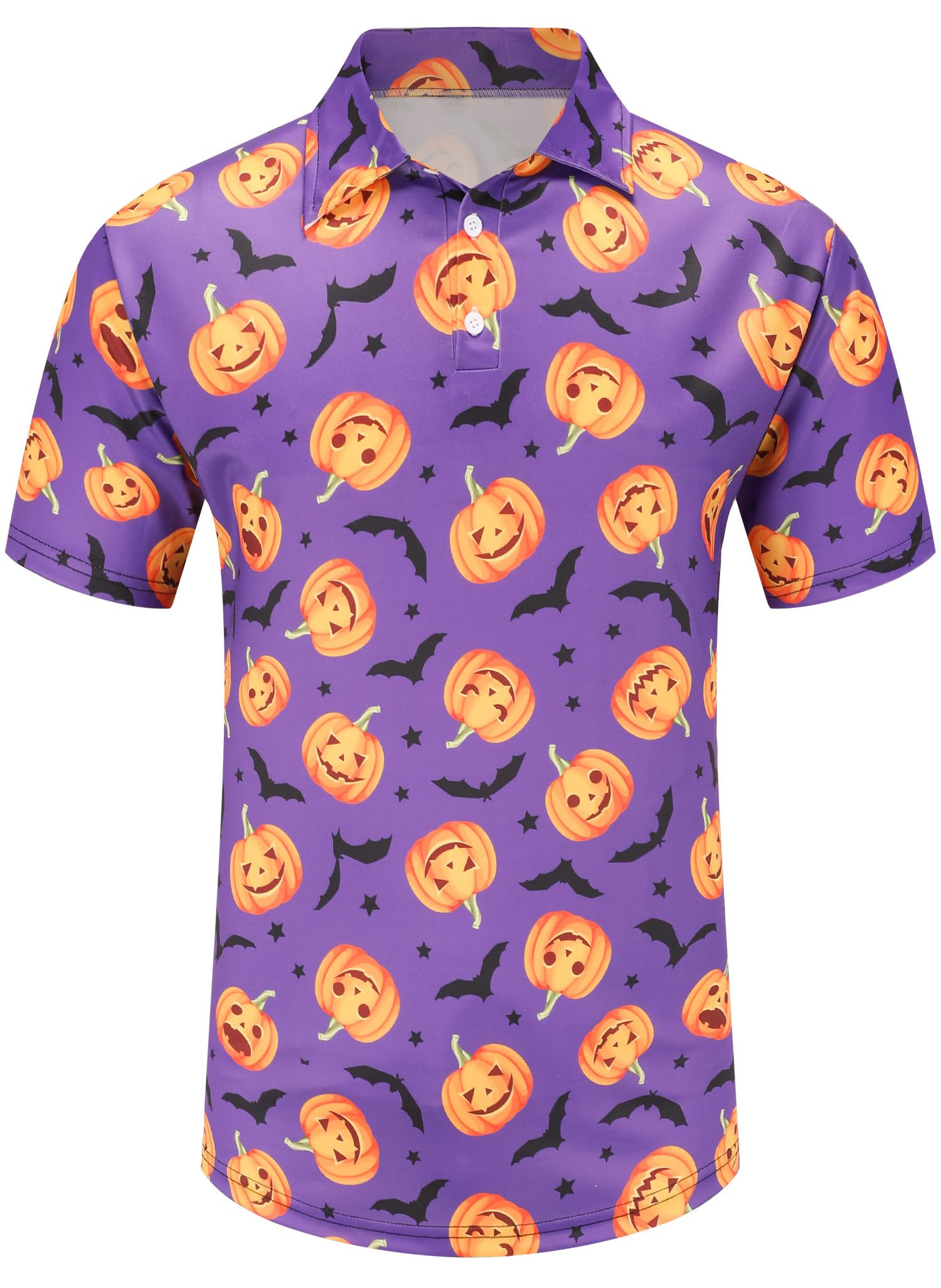 Funny Golf Shirts for Men - Moisture Wicking Dry Fit Short Sleeve Polo Shirts with Cool Prints | Perfect for Golf Courses, Casual Wear & Outdoor Activities