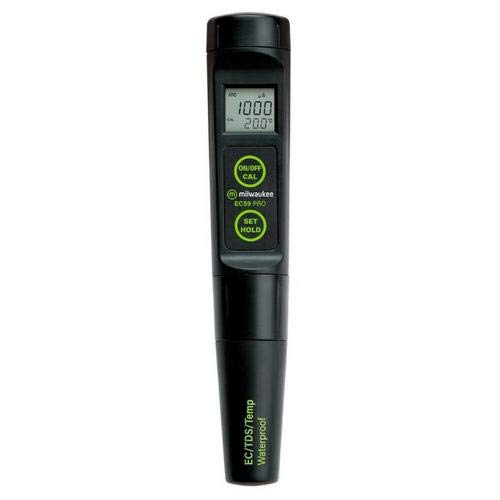 Milwaukee Instruments EC59 Waterproof EC/TDS/Temperature Tester - 3 Pack for Aquariums, Hydroponics & Pool Water Testing