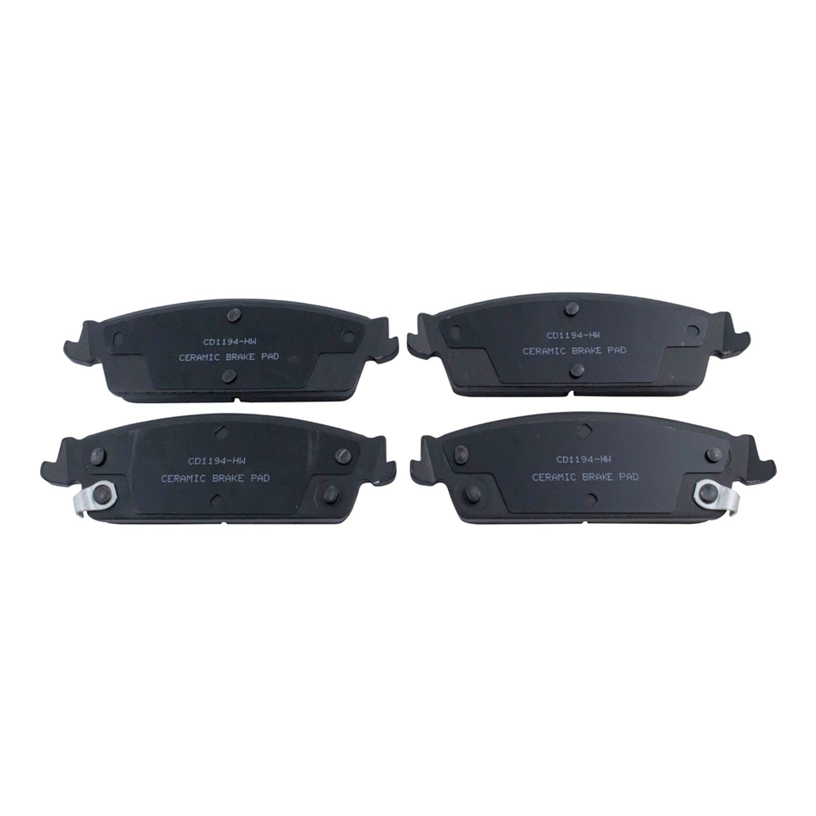 Premium Ceramic Brake Pads & Coated Rotors Kit - Front & Rear Set for Chevy Silverado/GMC Sierra - Low Noise, High Performance Braking for Highway & Off-Road Use