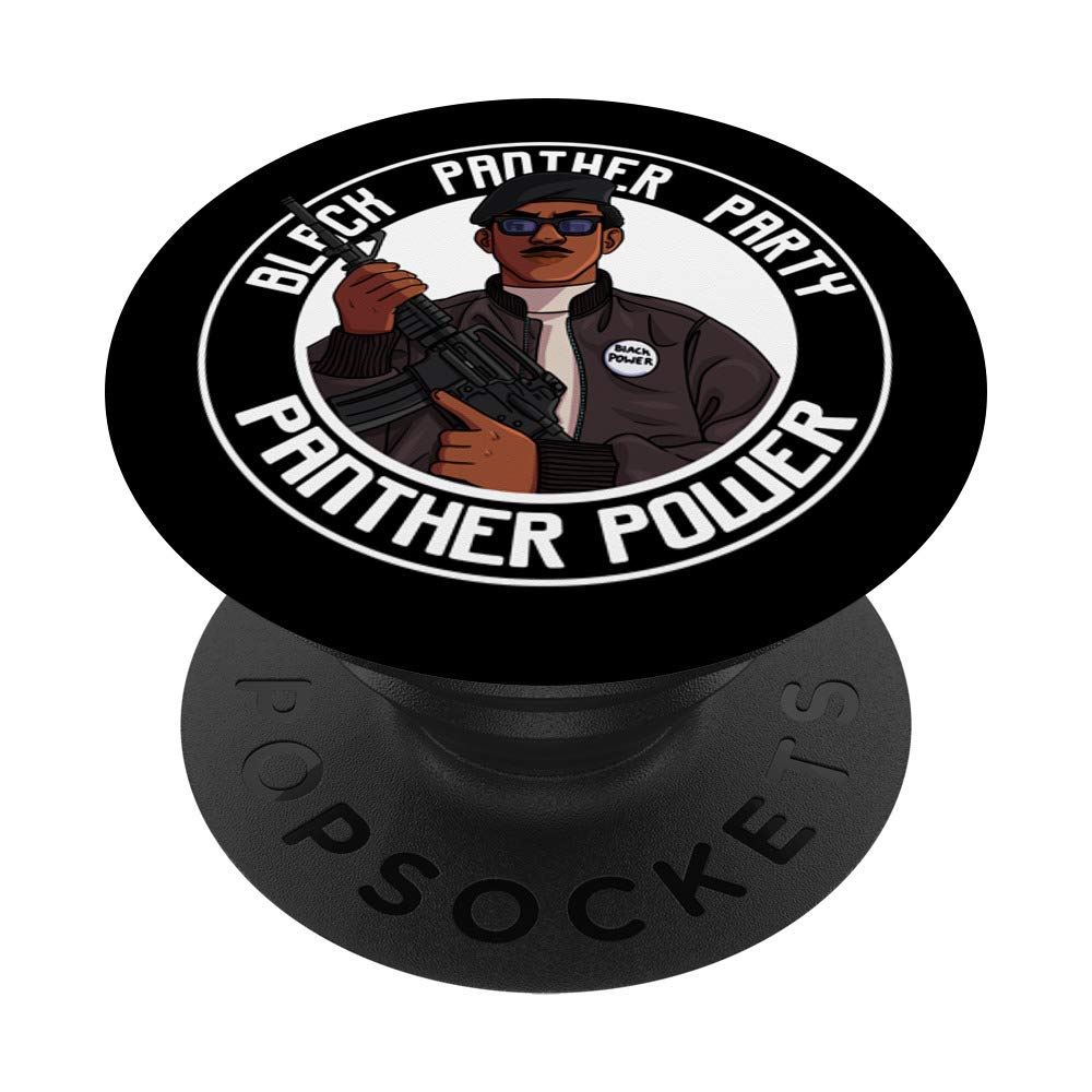 Black Panther Party Gift - Black History Month Phone Grip & Stand for iPhone, Samsung, Tablets - Perfect for Activists, Students, History Enthusiasts
