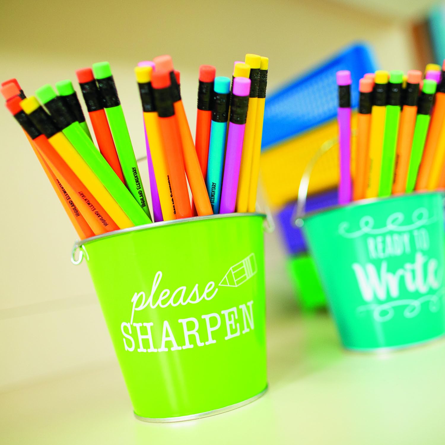Personalized Neon Color Pencils 72 Pack - Vibrant Colors for Art & School Projects