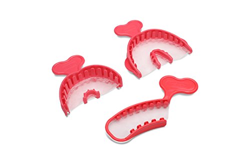 Premier PR-1006214 T-LOC Triple Tray Impression Tray, Anterior - Pack of 28 - Dental Impression Trays for Accurate Teeth Molds - Perfect for Dentists, Orthodontists & Dental Labs