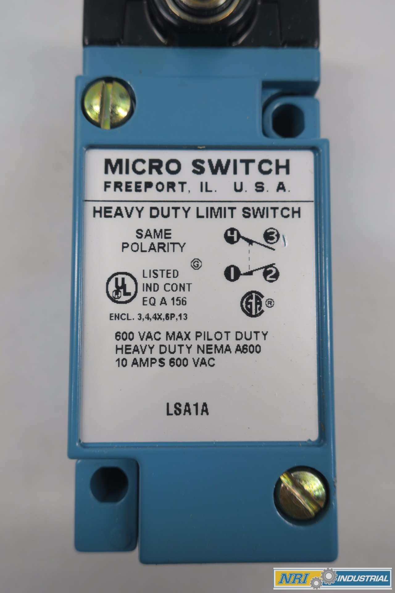 HONEYWELL LSA1A Micro Switch Limit 600V-AC 10A AMP Switch D545840 - Heavy Duty Electrical Component for Industrial Machinery & Automation Systems