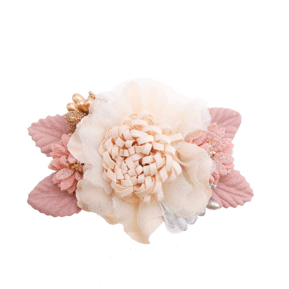 Lightweight Floral Hair Clips Set - 3pcs Baby Girl Hair Bows with Boutique Alligator Clips for Toddlers & Teens | Perfect for Birthday Gifts, School Accessories, and Special Occasions