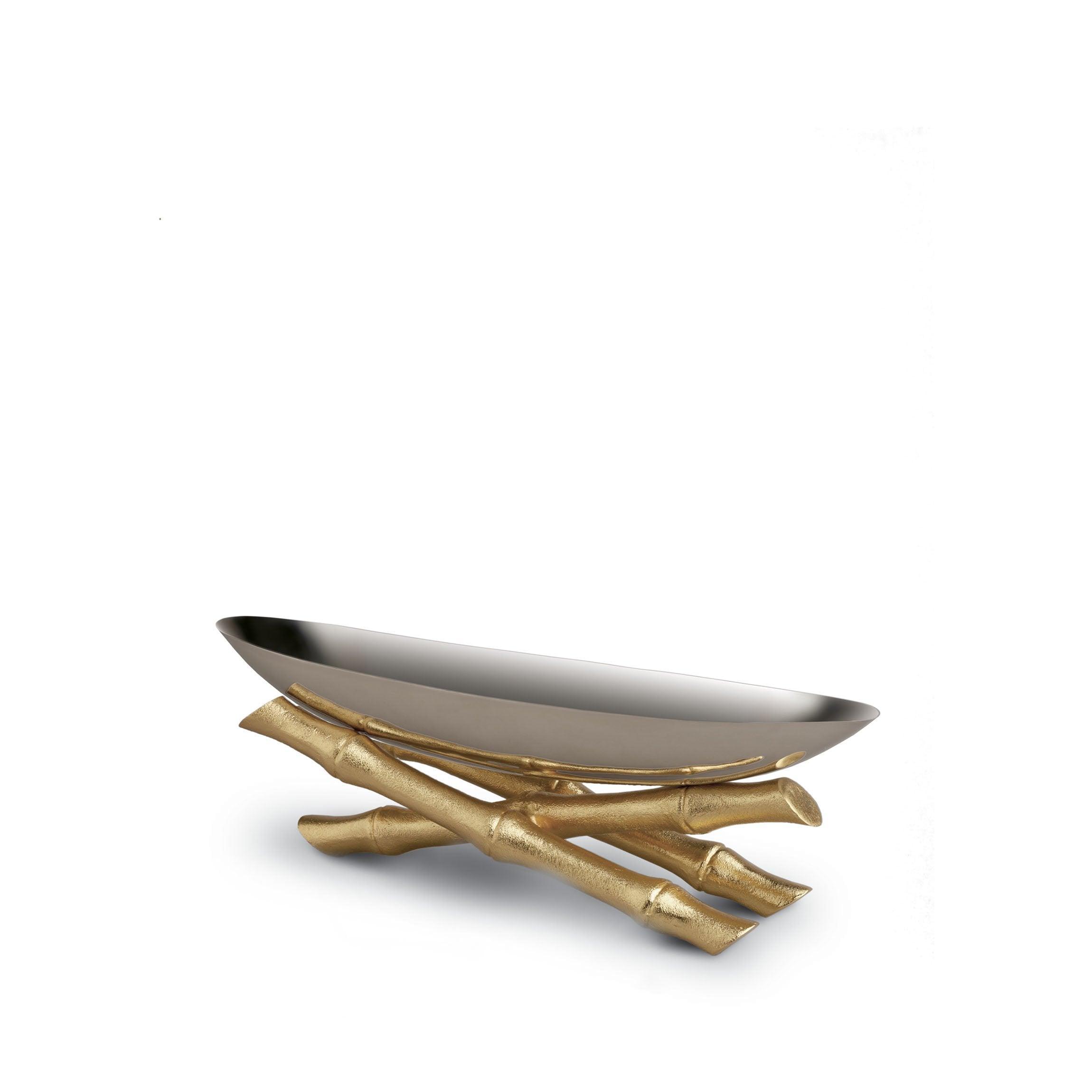 Bamboo Serving Boat Tray - Small Wooden Appetizer Platter for Cheese, Fruit, Sushi - Perfect for Party, Wedding, Charcuterie Board & Home Decor