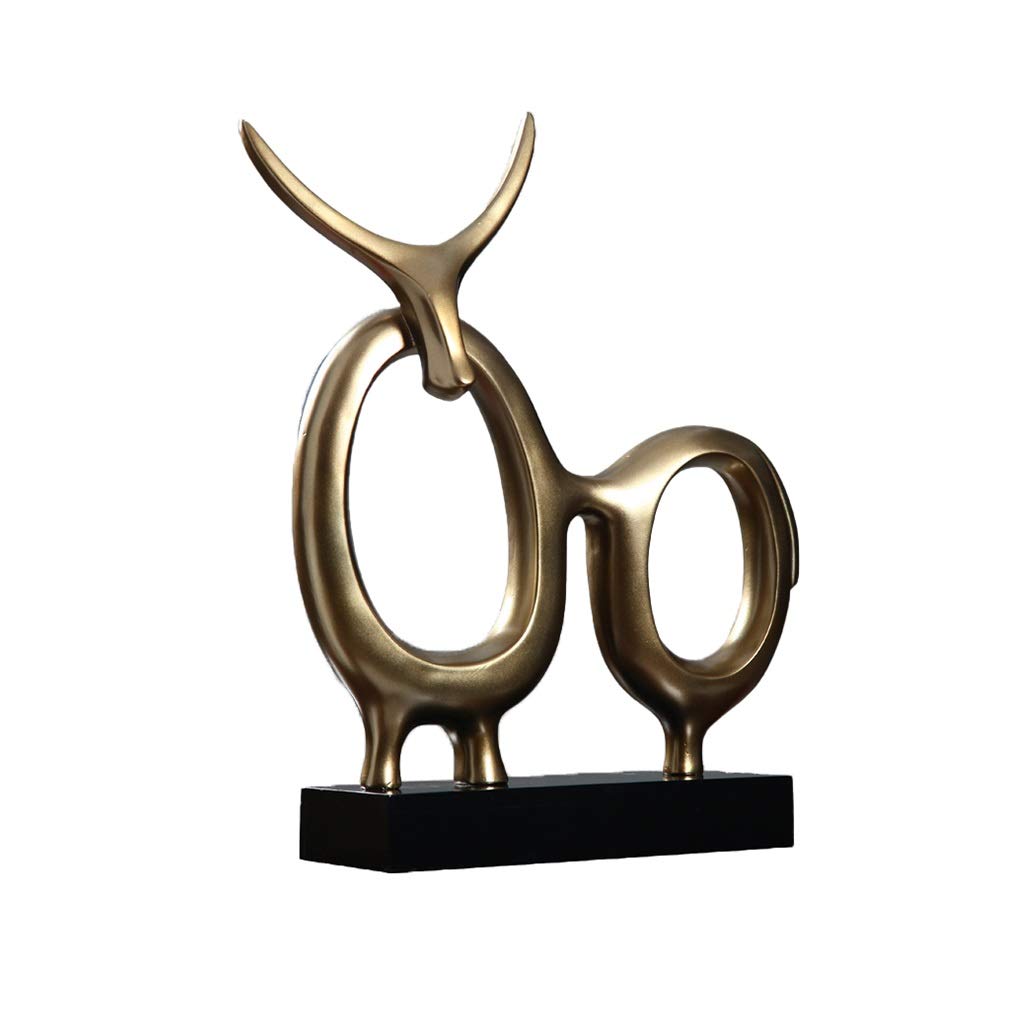 WFS Modern Abstract Resin Sculpture - Vintage Home & Office Decor, Minimalist Figurine Art Ornament (Color: 1) | Perfect for Bookshelf Display, Coffee Table Centerpiece & Gift Giving