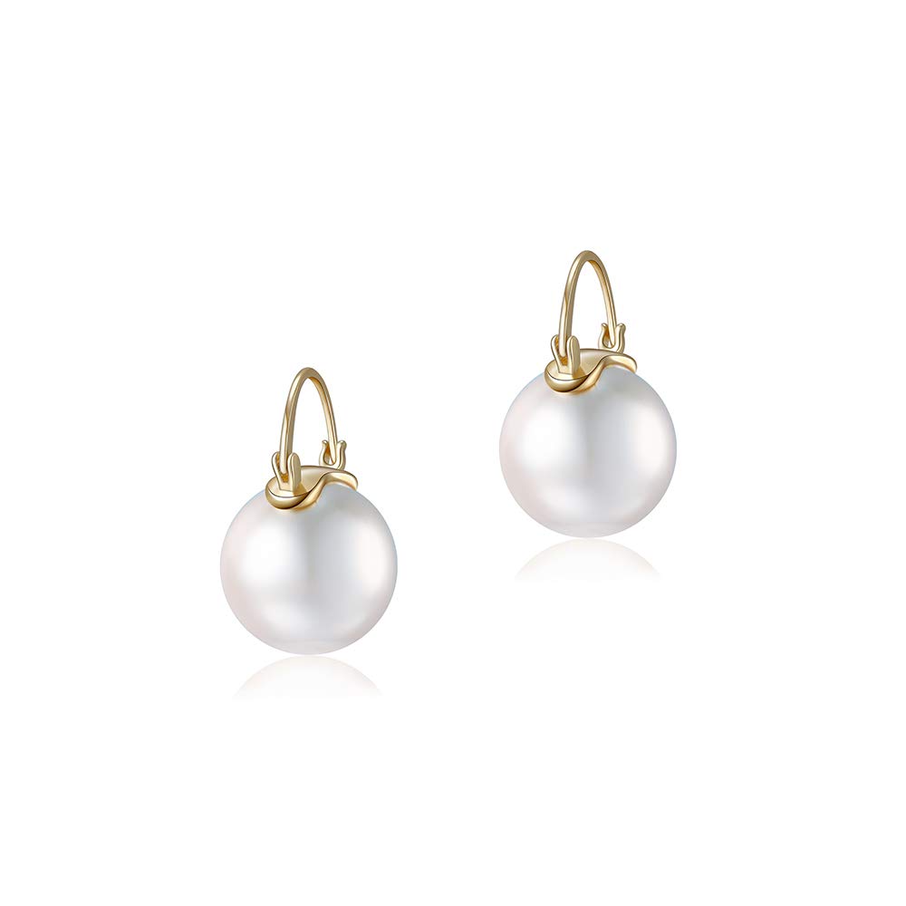 14K Gold Plated Stud Earrings - Simple & Elegant Design, Perfect Gift for Her - Ideal for Valentine's Day, Anniversary, Birthday or Everyday Wear