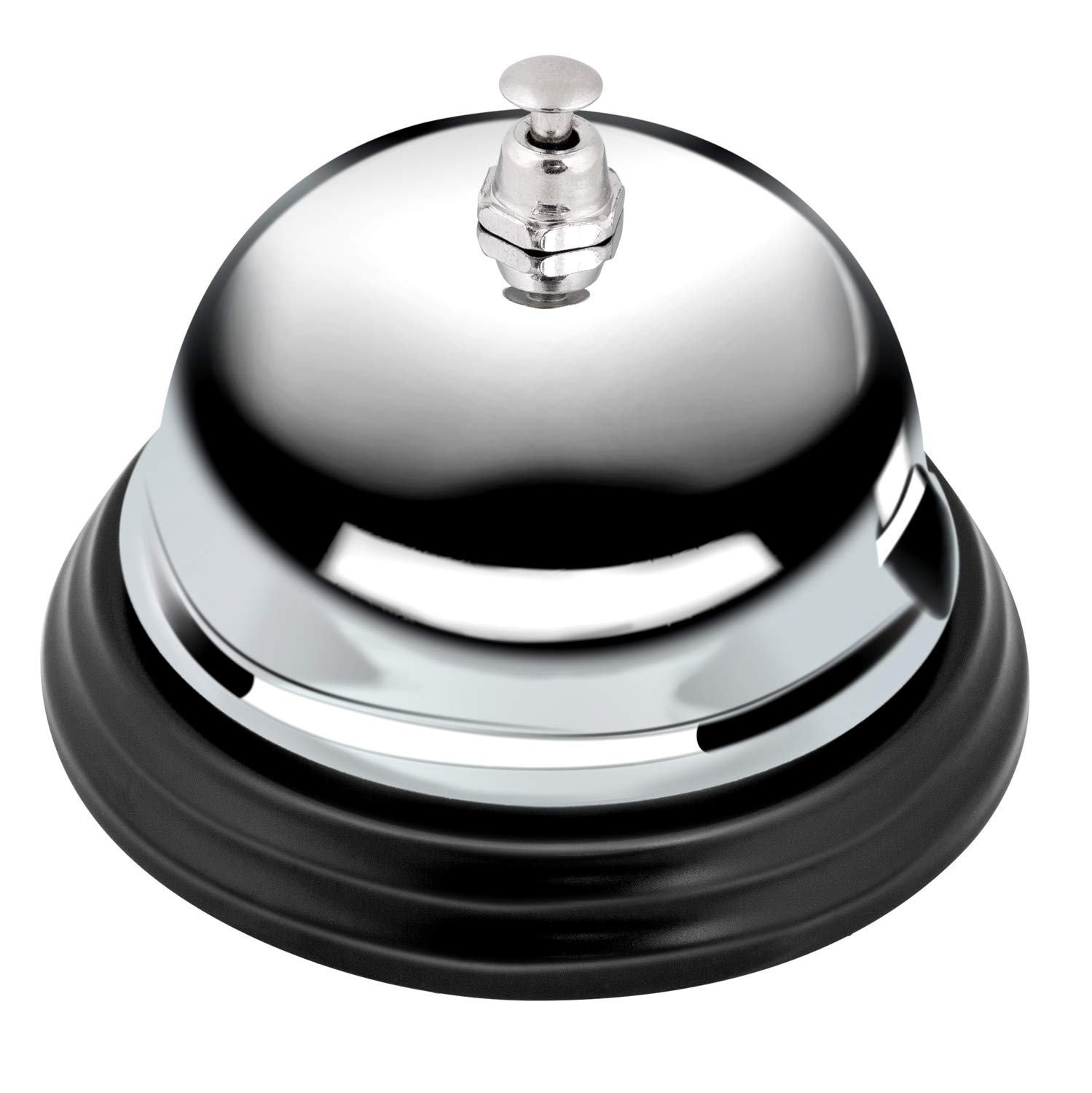 Amazon Basics Metal Call Bell - Classic Desk Bell for Reception, Service, and Home Use - Loud and Durable for Restaurants, Hotels, and Offices