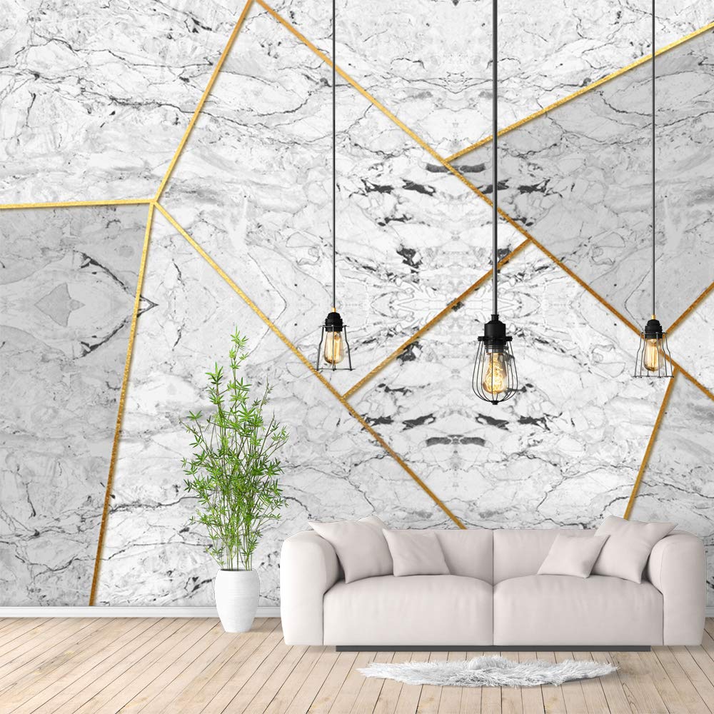 Abstract Geometric Peel and Stick Wallpaper - Removable Wall Mural for Bedroom (66x96 inches) - Perfect for Home Decor, Accent Walls & Room Makeovers