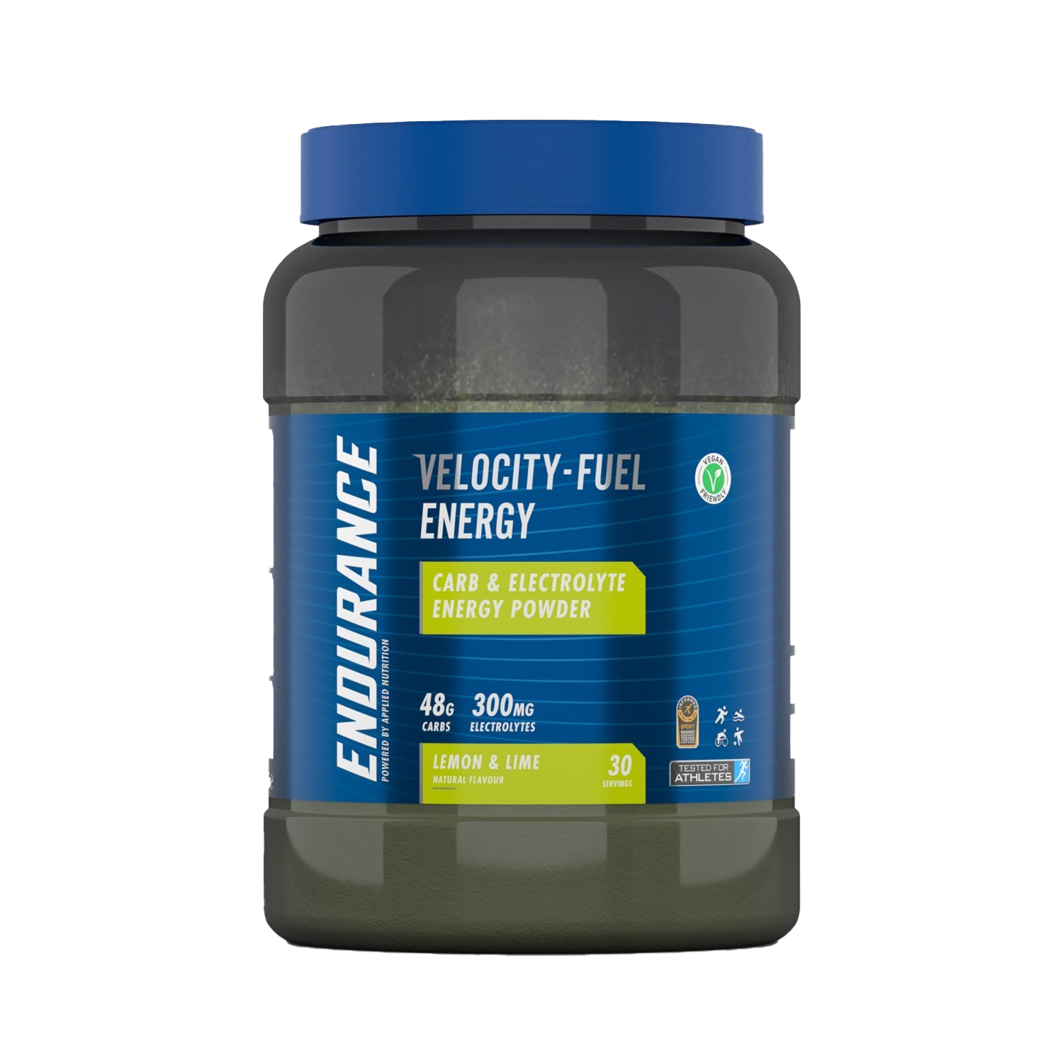 Applied Nutrition Endurance Carb & Electrolyte Energy Powder 1.5kg Lemon Lime Flavor - Sports Drink Mix for Runners, Cyclists & Athletes - Pre Workout & Post Workout Hydration