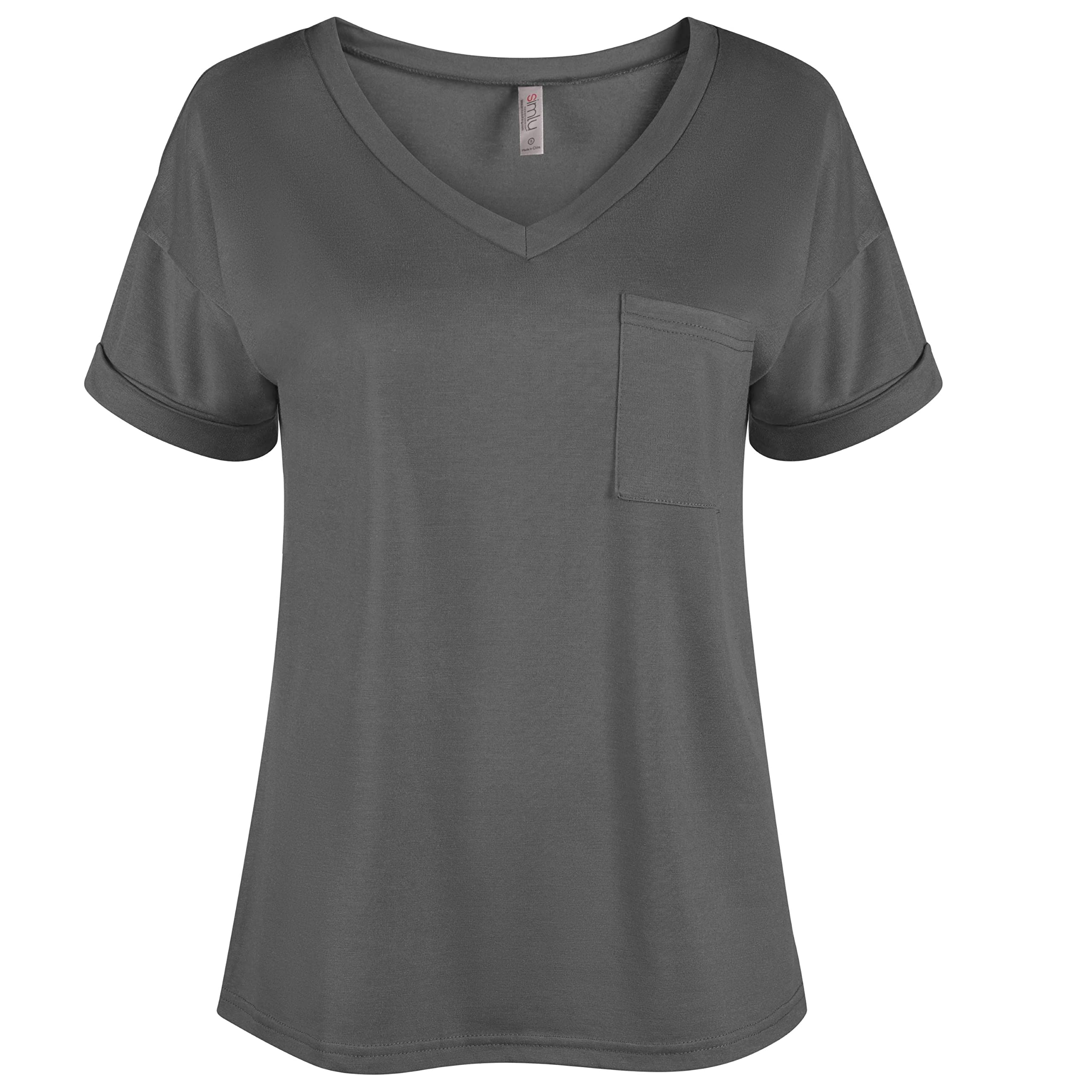 Women's Casual V-Neck T-Shirts Pack - Short Sleeve Tops for Everyday Wear in Regular & Plus Sizes | Perfect for Work, Gym, and Weekend Outfits