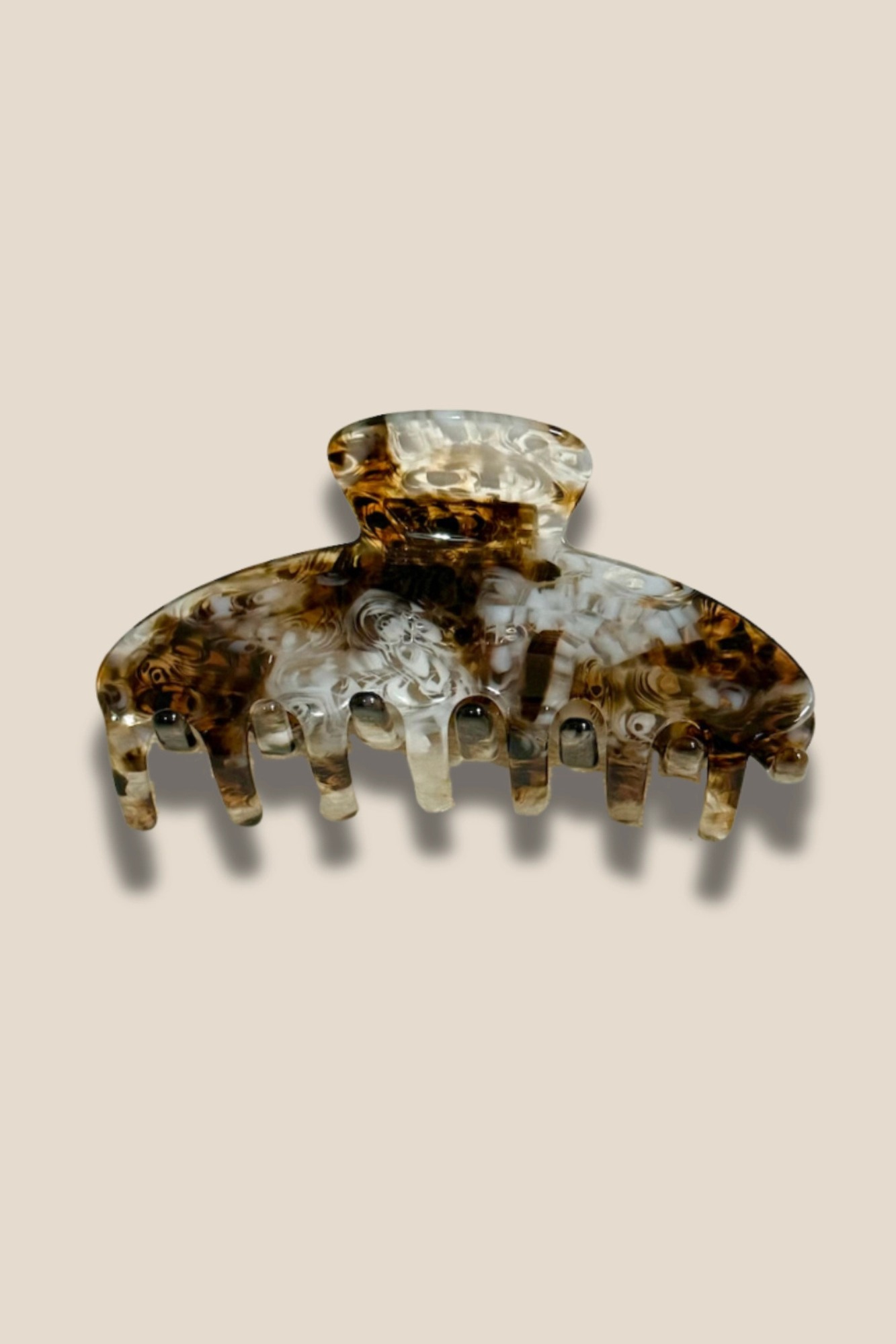Elegant Marble Twist Hair Claw Clip - Non-Slip Hair Accessory for Women & Girls - Perfect for Updos, Ponytails & Everyday Hairstyles