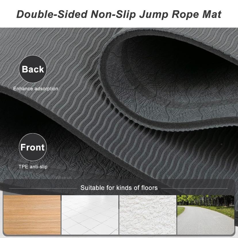 1pc Portable TPE 8mm Thick Non-Slip Yoga Mat - Shock Absorbing Exercise Mat for Home Gym, Pilates & Fitness - 140x60cm (55x23.6in) - Perfect for Yoga, Workouts & Indoor Activities
