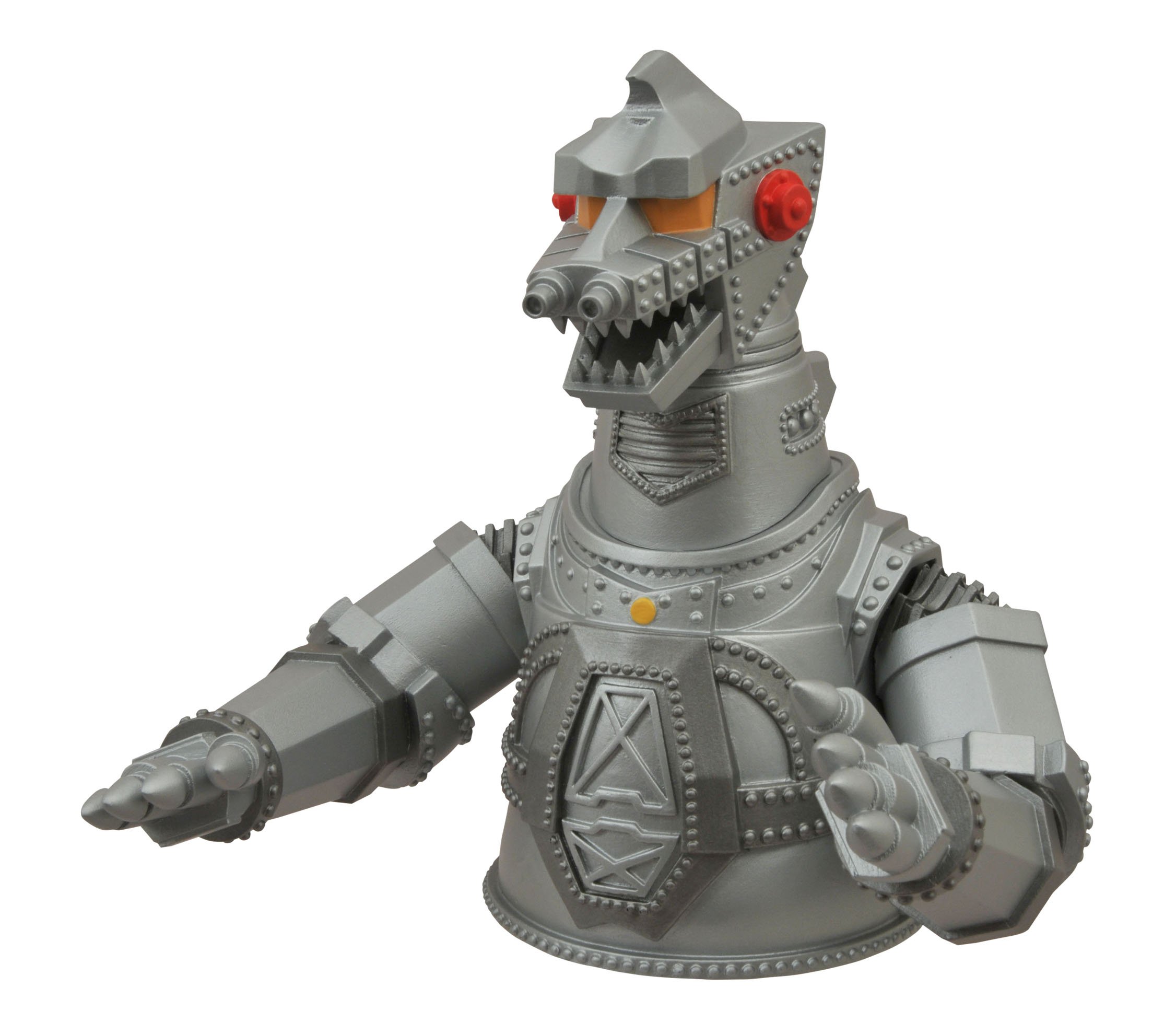 DIAMOND SELECT TOYS Godzilla vs Mechagodzilla Vinyl Bust Bank Figure - Collectible Movie Monster Piggy Bank for Home Decor & Pop Culture Fans