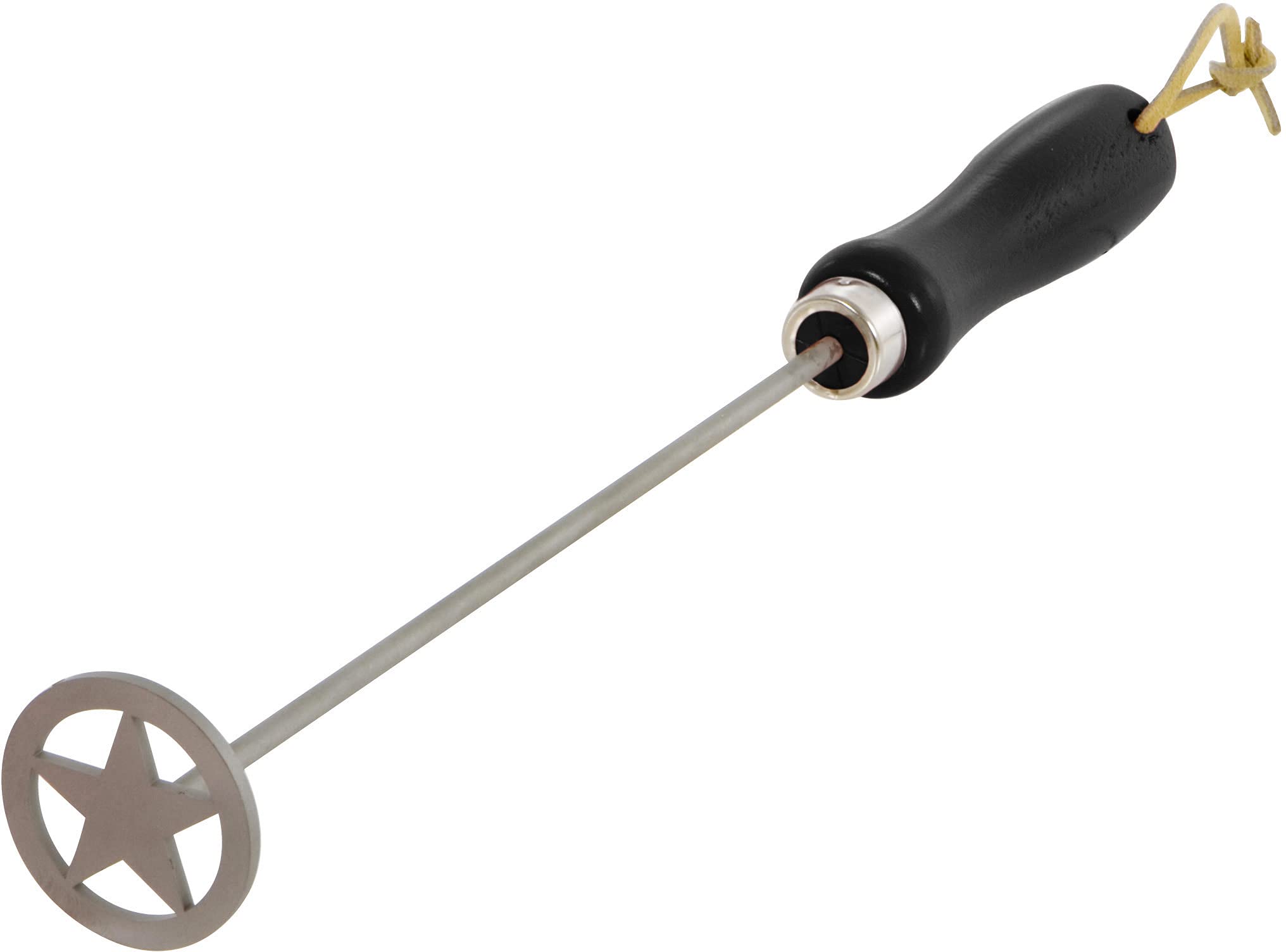 Premium BBQ Branding Iron - Custom Circle Star Design for Steak, Buns, Wood & Leather - Perfect for Grilling, Camping & DIY Crafts