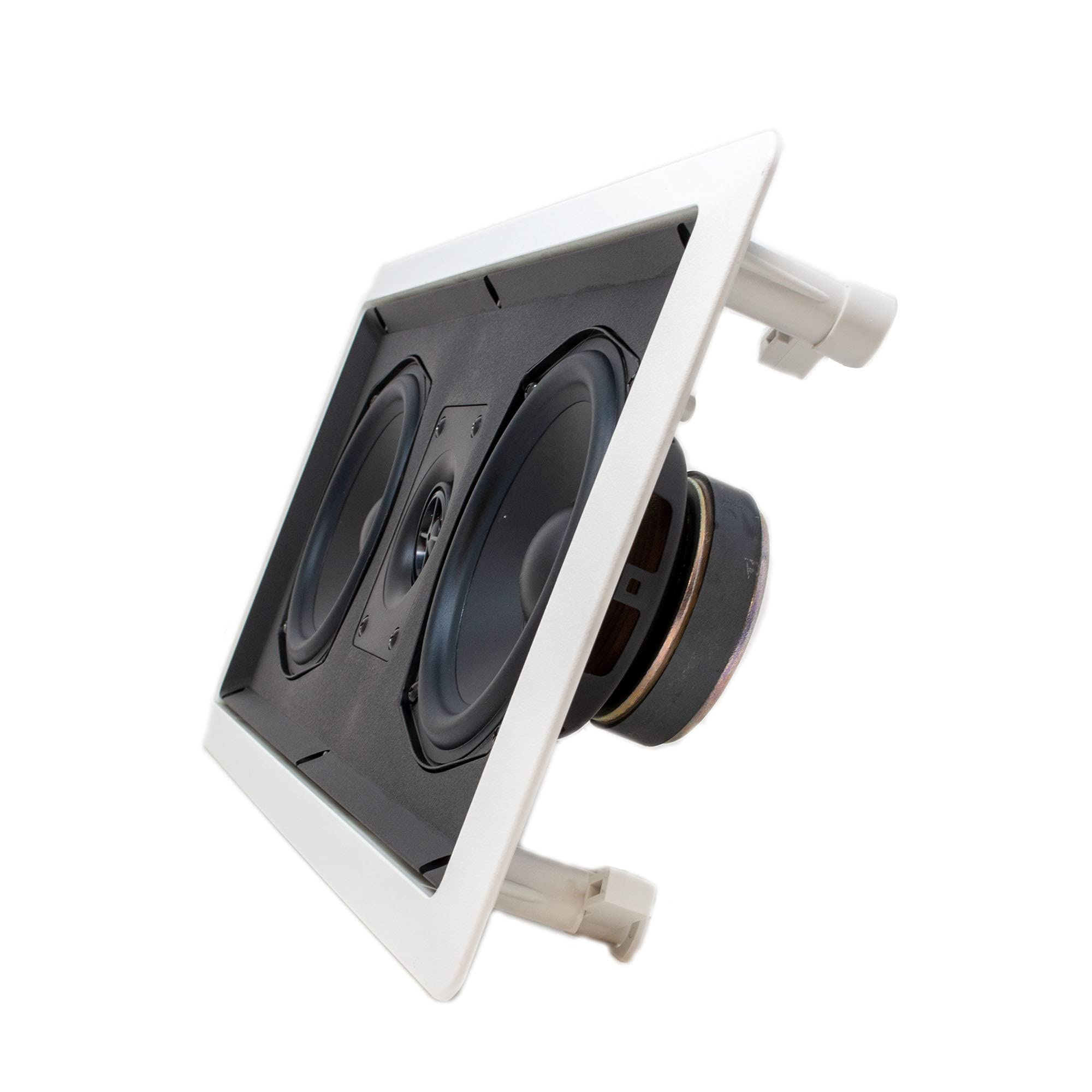 Legrand HT1LCRV1 In-Wall Left Center Right Speaker Bundle (3 Speakers) with White Grill - Perfect for Home Theater & Surround Sound Systems