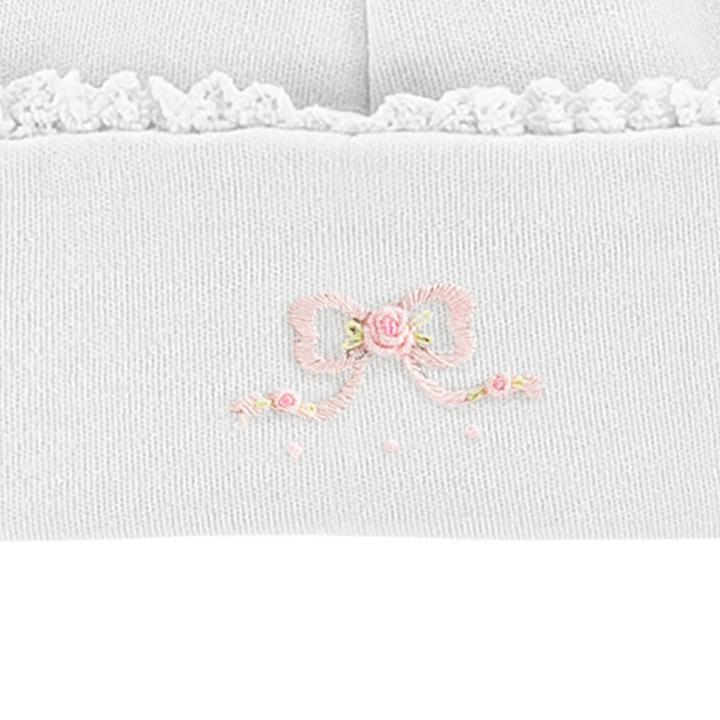 Elegant Embroidered Bow Hat with Lace Trim - Women's Fashion Sun Hat for Outdoor, Beach, and Summer Occasions