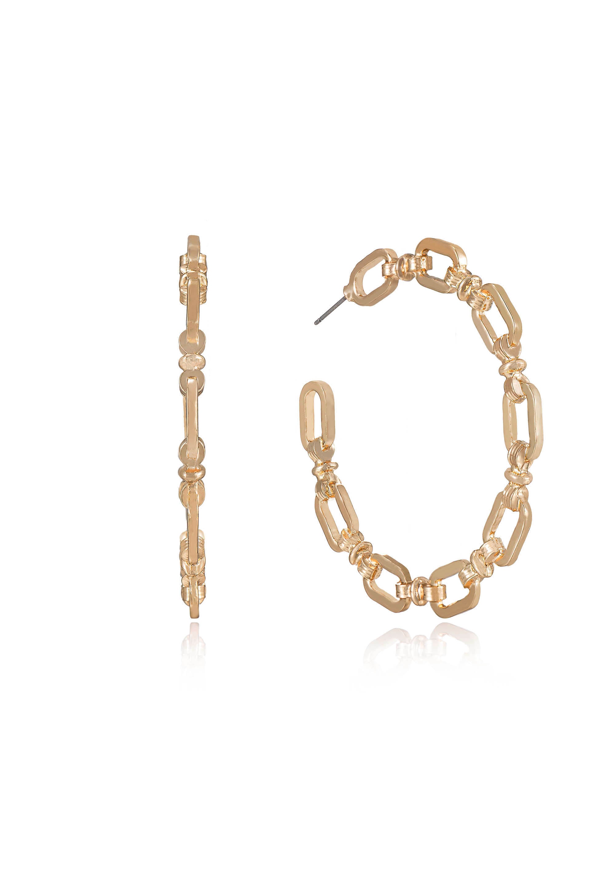 Geometric Hoop Earrings for Women - Trendy Gold & Silver Fashion Jewelry - Perfect for Parties, Work & Everyday Wear