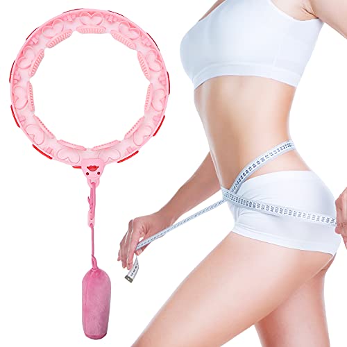 Smart Weighted Hula Hoop for Adults - Adjustable & Removable Fitness Hoop for Waist Slimming, Core Workout, Weight Loss Exercise - Perfect for Home Gym, Outdoor Training & Dance Fitness