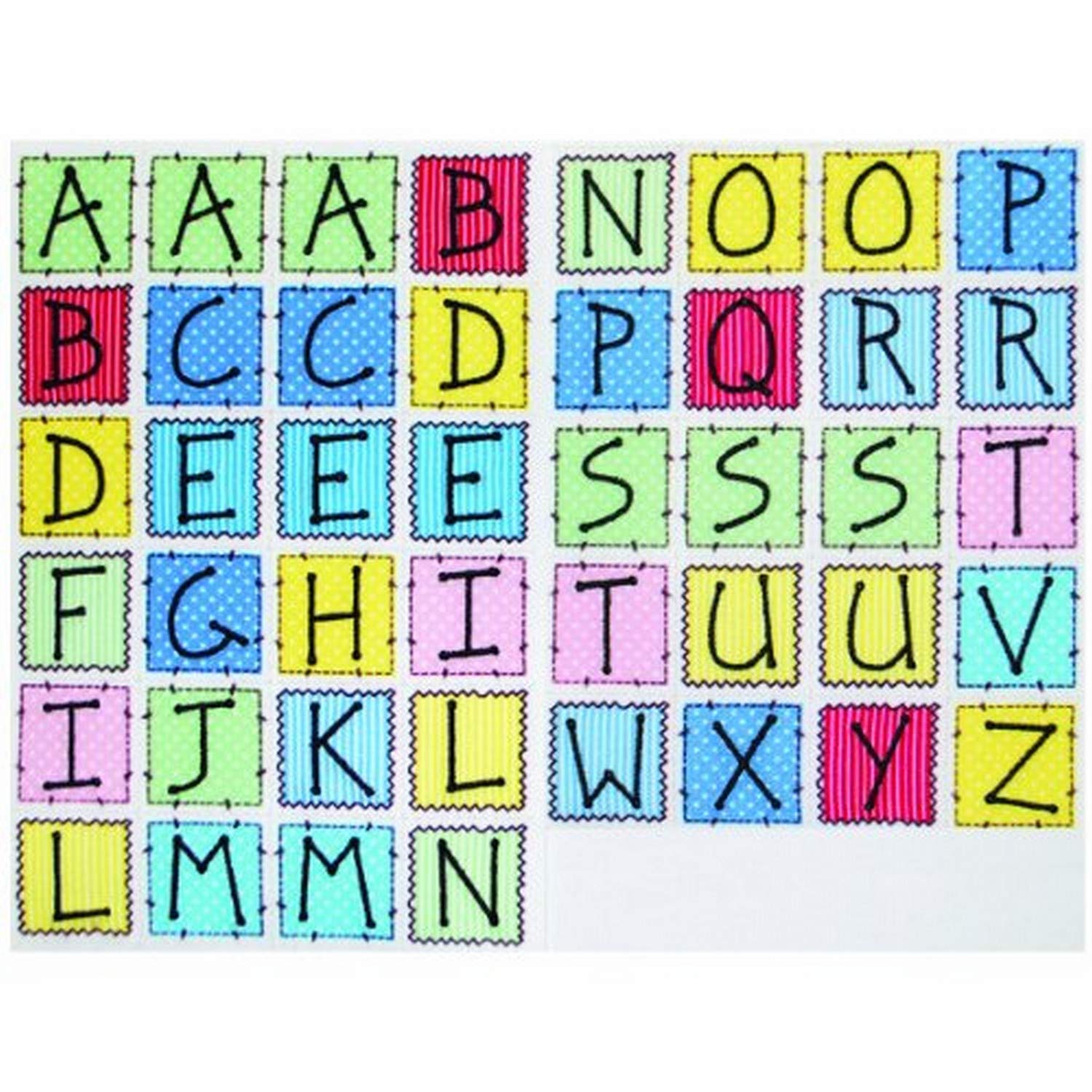 Expo Iron-on Embroidered Alphabet Applique Patches - BaZooples Letters for DIY Clothing, Hats, Bags & Accessories - Perfect for Customizing Jackets, Backpacks & School Uniforms