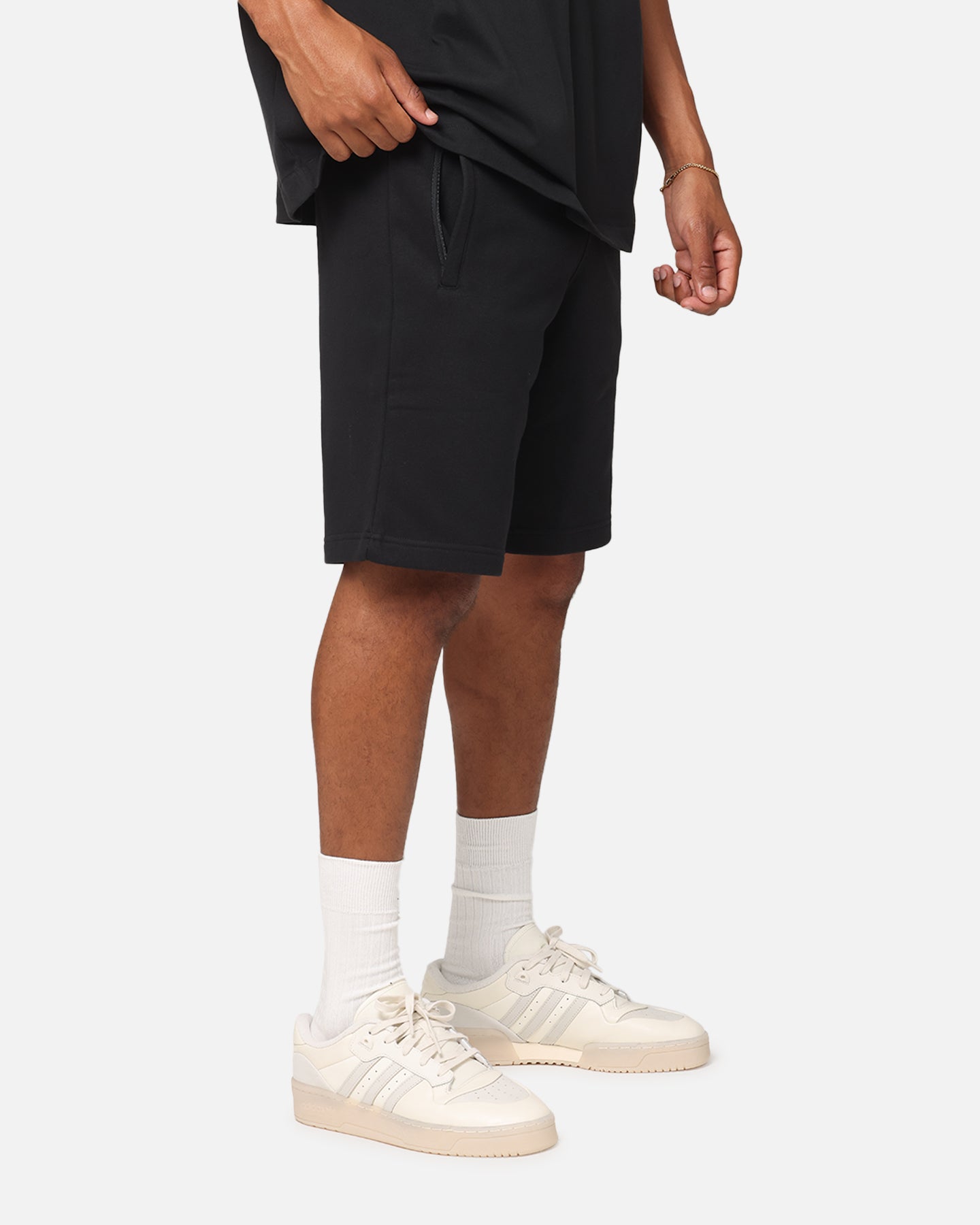 Adidas Essential Men's Running Shorts - Black Athletic Workout Shorts for Gym, Jogging & Casual Wear