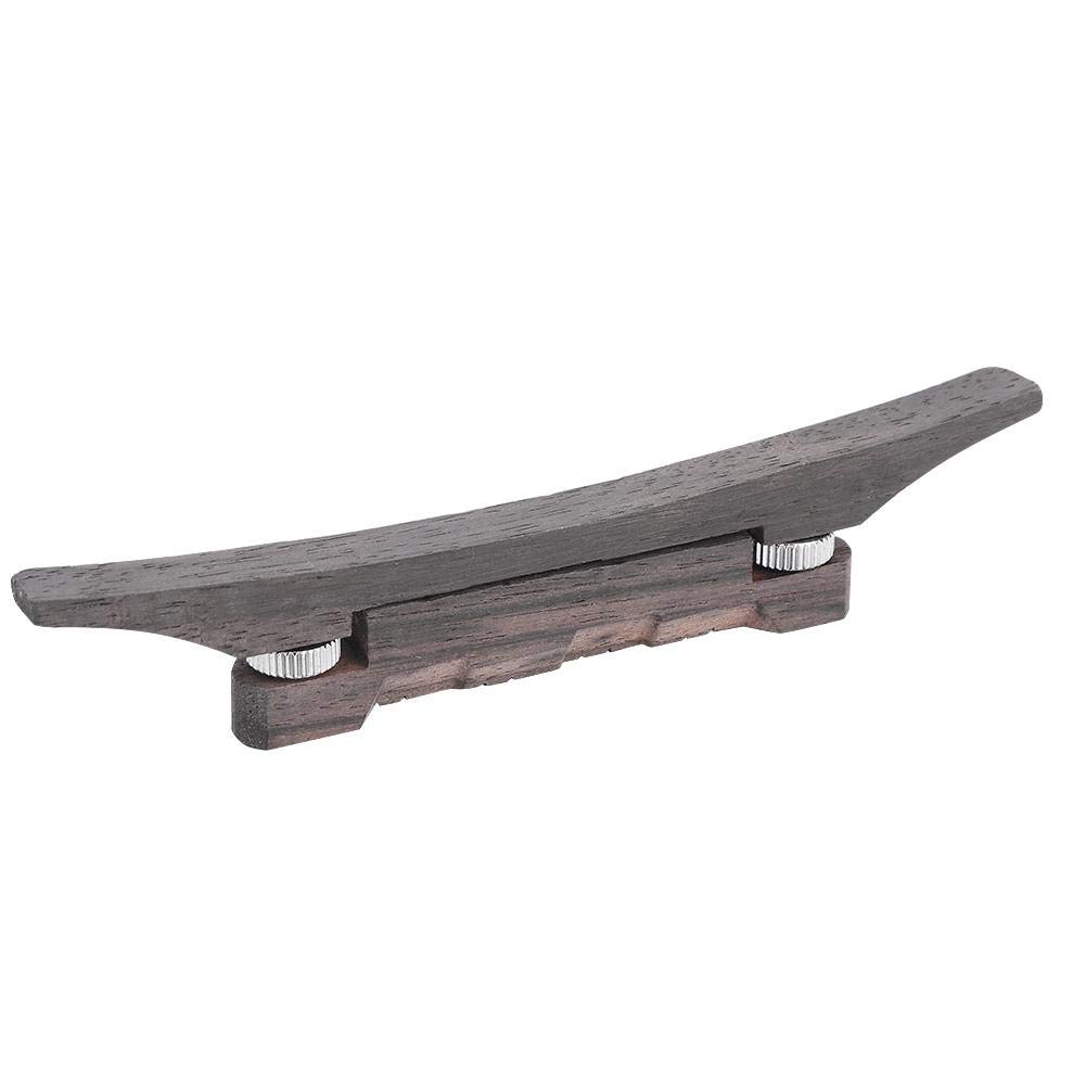 Adjustable Compensated Rosewood Mandolin Bridge Replacement for Martin Acoustic Guitar - Perfect for Bluegrass, Folk & Country Music Performances