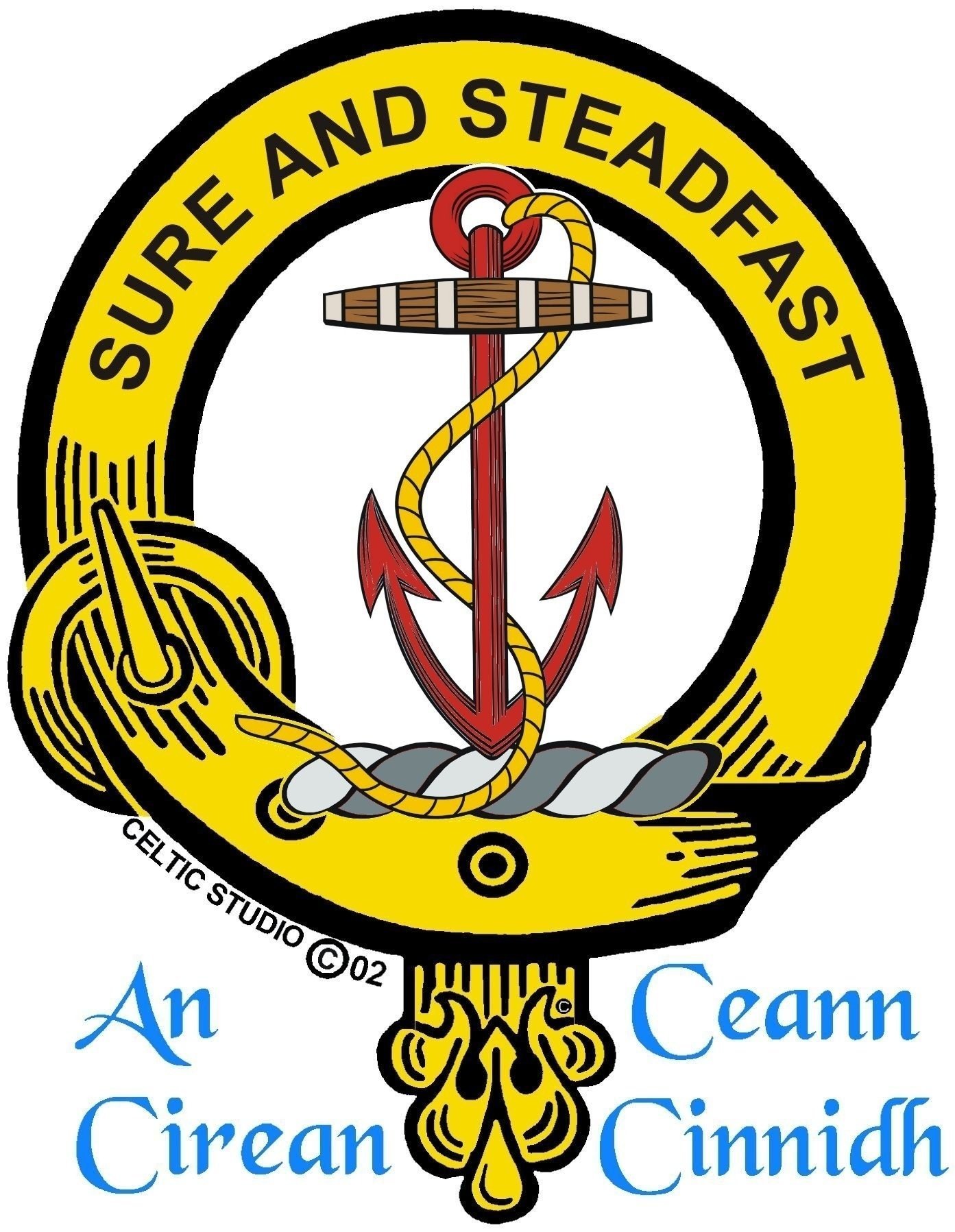 Authentic Clark(e) Scottish Clan Crest Badge Sporran - Premium Kilt Accessory for Highland Dress & Celtic Events
