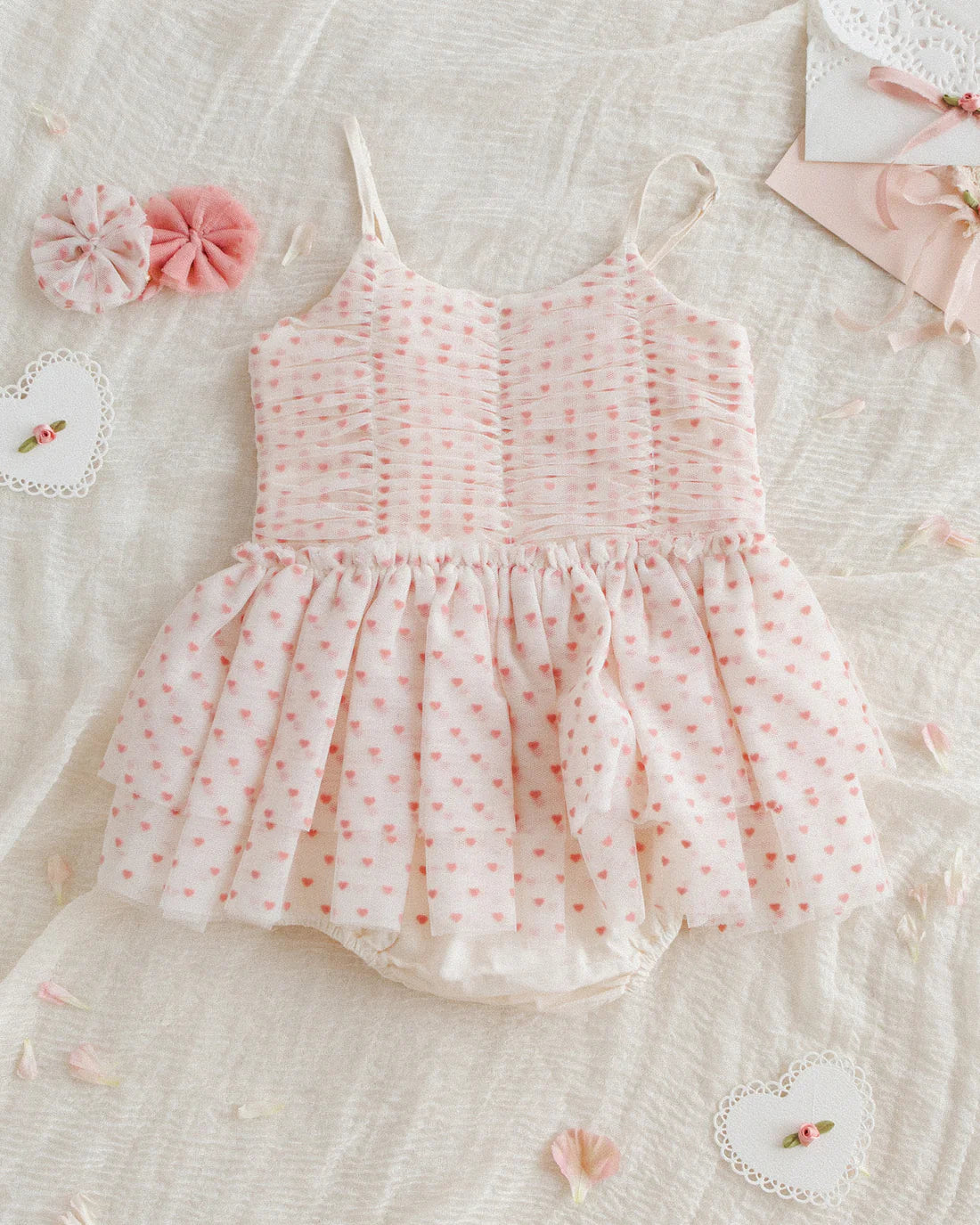 Nora Lee Witely Tutu Hearts - Adorable Ballet Skirt for Girls, Perfect for Dance Recitals, Birthday Parties & Photo Shoots