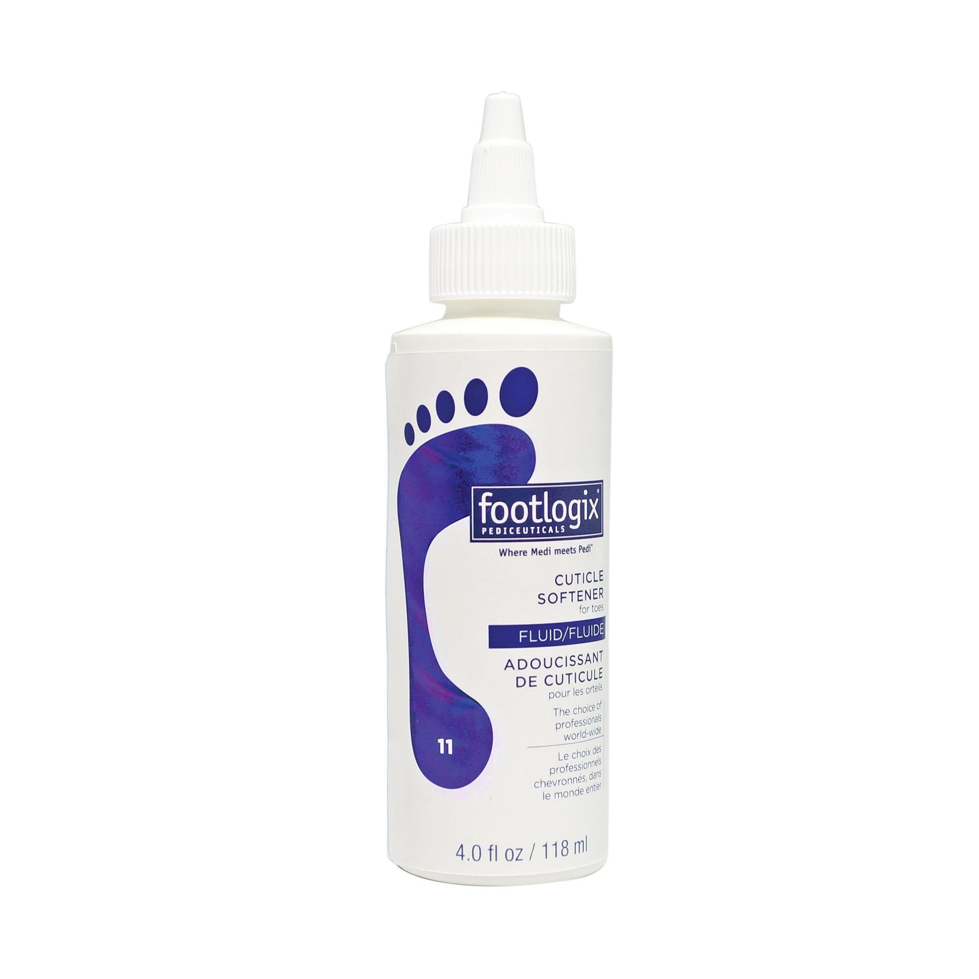 Footlogix Cuticle Softener - 4 fl oz Moisturizing Nail Care Treatment for Dry, Cracked Cuticles - Perfect for Manicures & Pedicures at Home or Salon