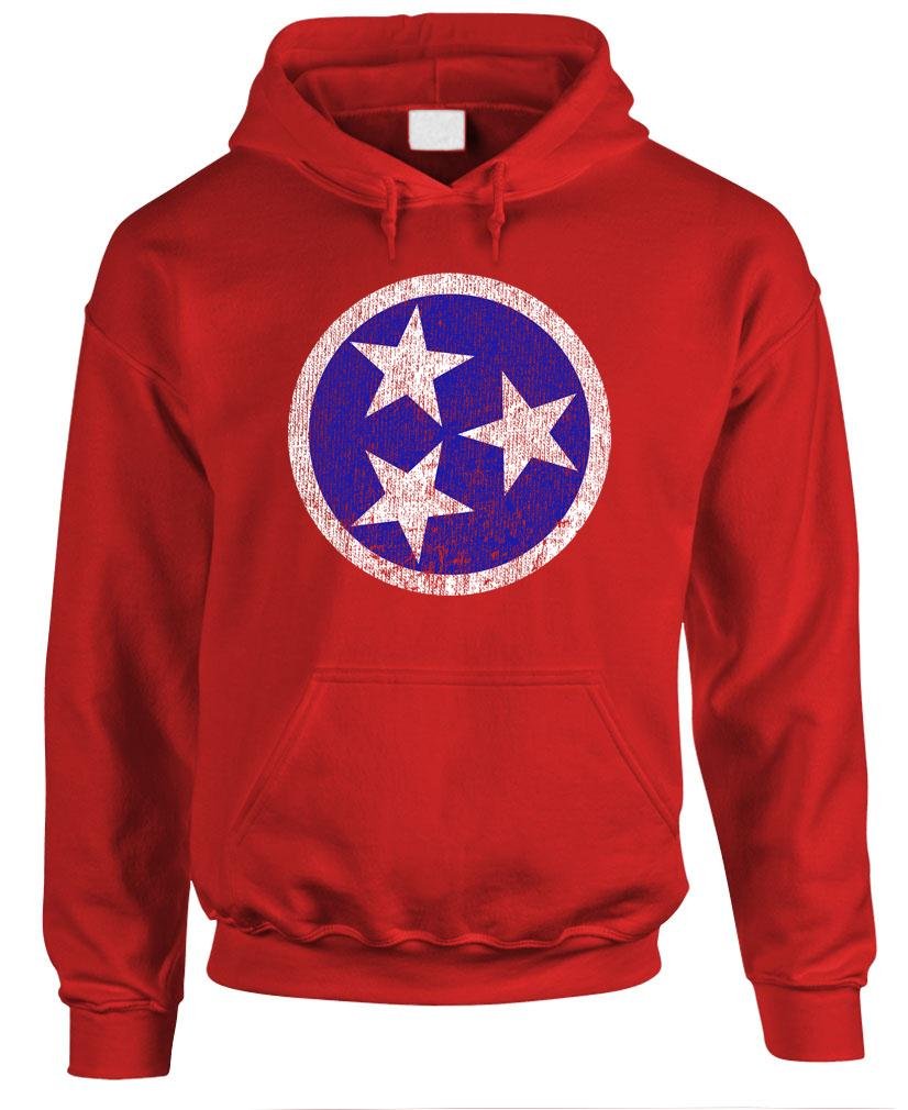 Goozler Tennessee State Flag Hoodie - Patriotic American South Pullover for Men - Perfect for Game Day, Tailgating & Southern Pride Events