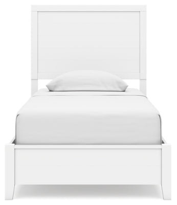 Binterglen Full Panel Bed - Queen Size, Solid Wood Frame with Upholstered Headboard, Modern Platform Bed for Bedroom - Perfect for Master Bedroom, Guest Room, or Apartment
