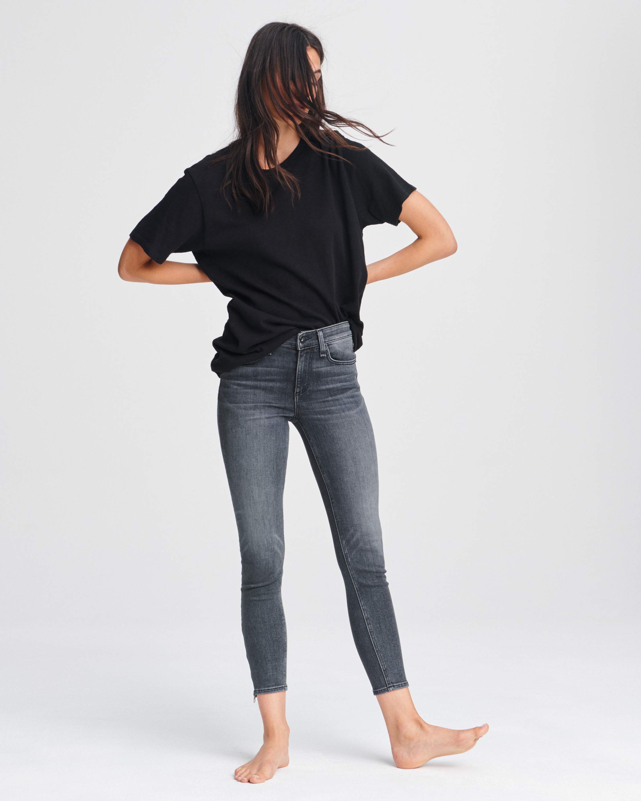 Cate Mid Rise Skinny Jeans for Women - High Waist Stretch Denim Pants, Abbey Road Style | Perfect for Casual Wear, Office & Night Out