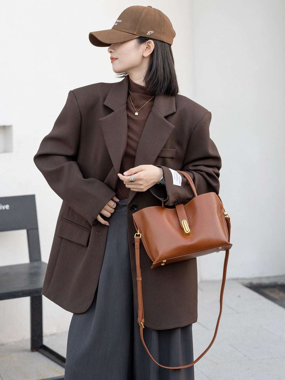 Stylish Genuine Leather Handbag for Women - Trendy Crossbody & Shoulder Bag - Perfect for Work, Travel & Everyday Use