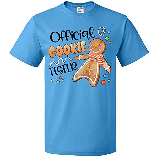 Inktastic Official Cookie Tester Cute Gingerbread T-Shirt - Funny Christmas Baking Gift for Women & Men - Perfect for Holiday Parties, Cookie Exchanges & Festive Family Gatherings