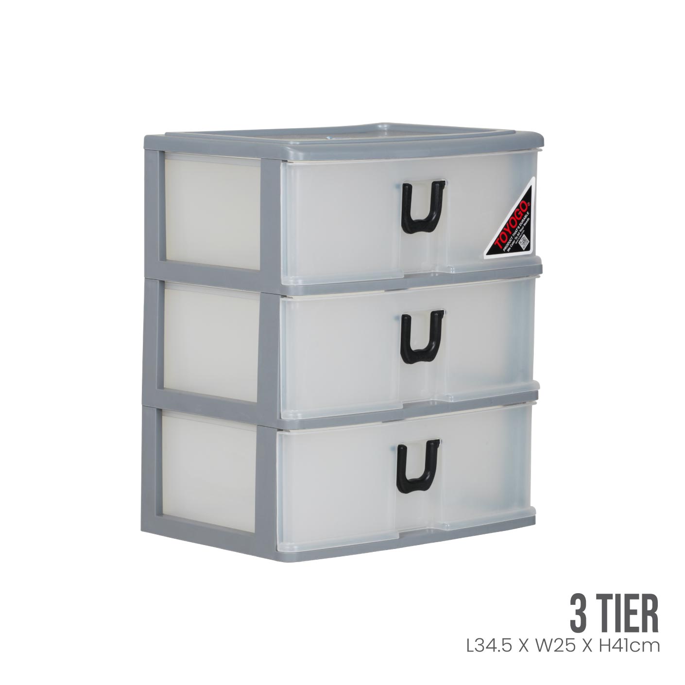 3 Tier A4 File Drawer Organizer for College & Office - Compact Storage for Documents, Papers, and Supplies | Perfect for Dorm Rooms, Study Desks & Workstations