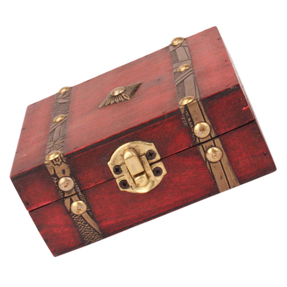 Vintage Wooden Jewelry Box - Handcrafted Storage Case for Rings, Necklaces & Earrings - Perfect for Home Decor, Gift Giving & Travel Accessories Organization