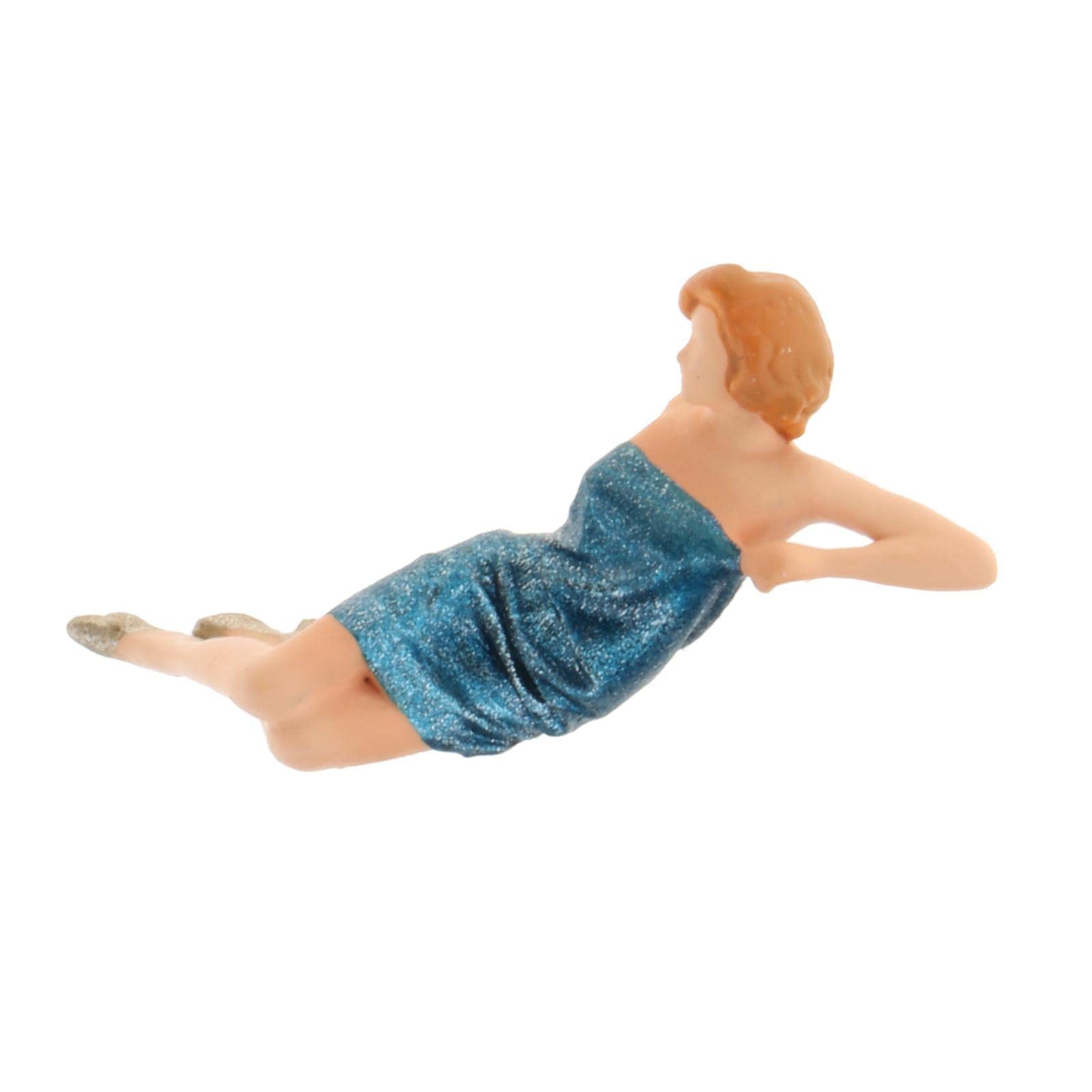 1/64 Scale Miniature Model Woman Figures - Tiny Collectible Dolls for Diorama, Train Sets & Micro Scene Decor - Perfect for DIY Crafts, Home Display & Miniature Enthusiasts